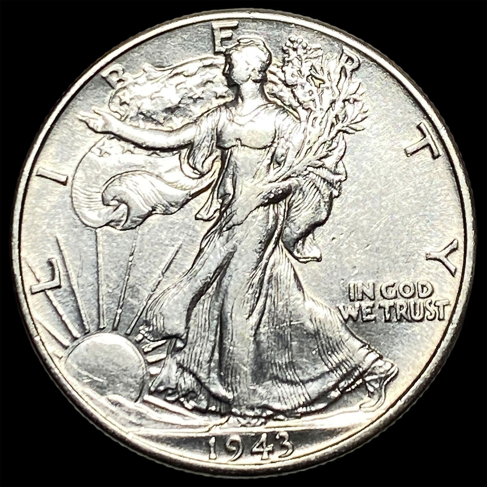 1943 Walking Liberty Half Dollar CLOSELY UNCIRCULATED: 1943 Walking Liberty Half Dollar CLOSELY UNCIRCULATED