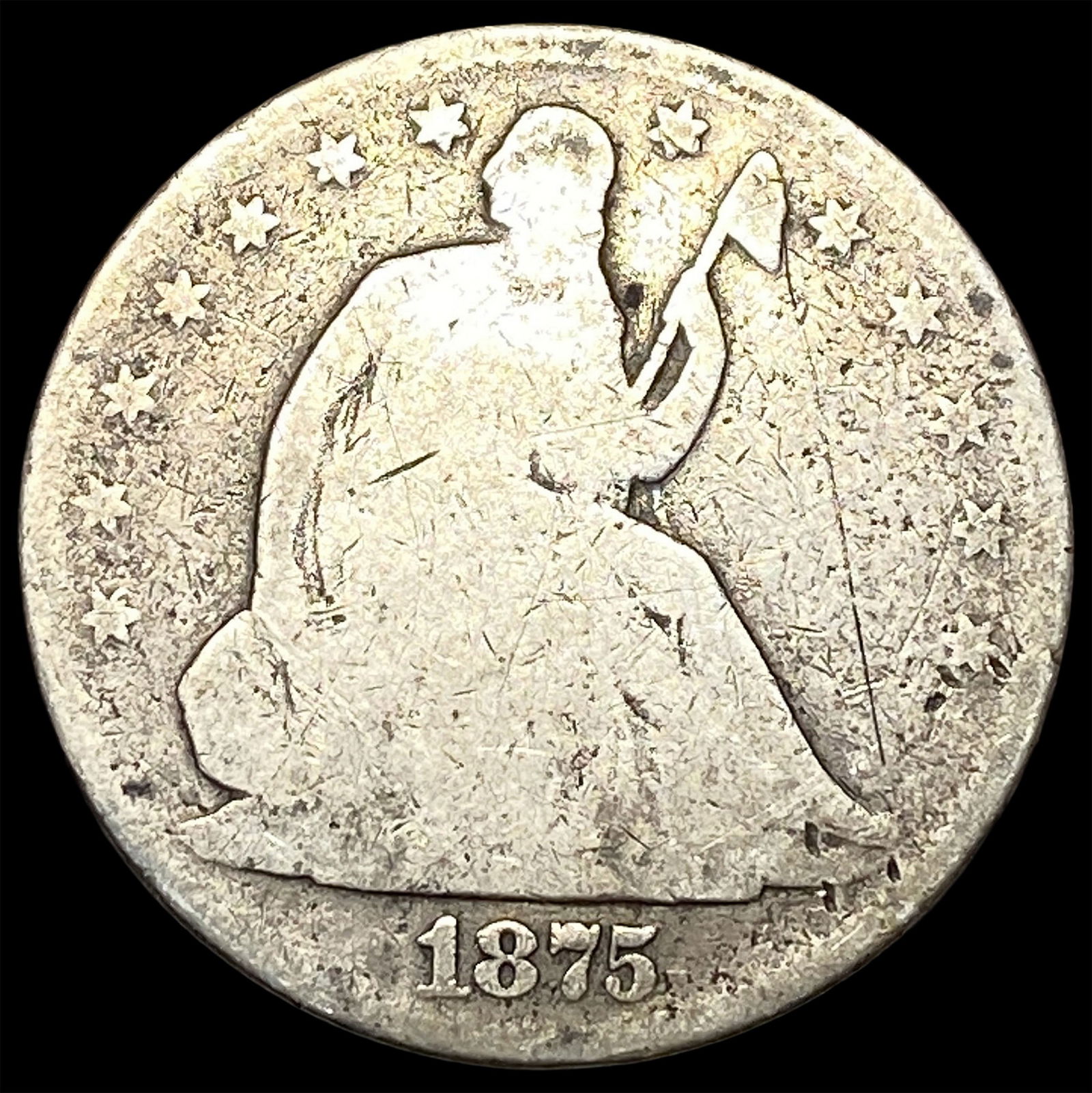 1875 Seated Liberty Half Dollar HIGH GRADE: 1875 Seated Liberty Half Dollar HIGH GRADE
