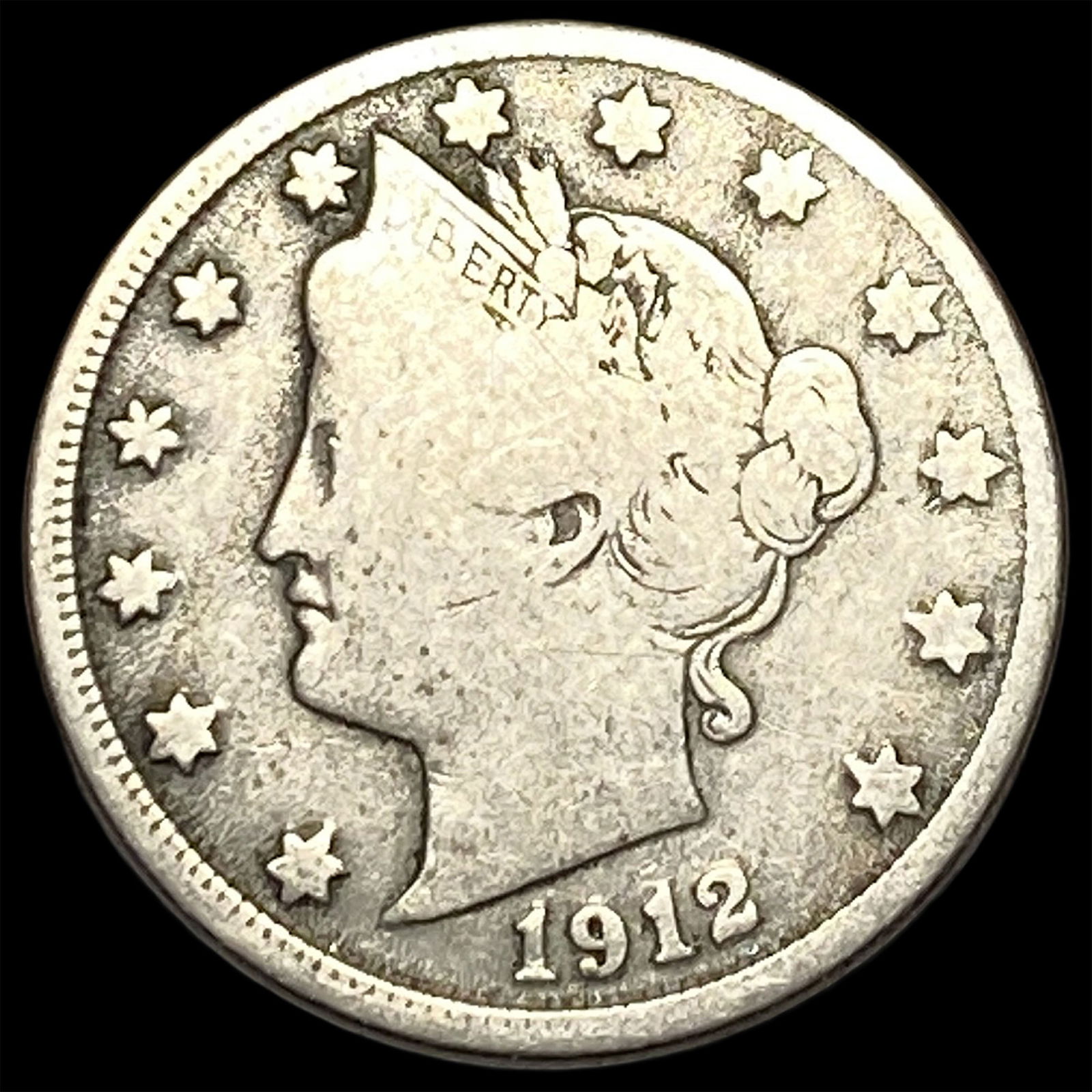 1912-S Liberty Head Nickel NICELY CIRCULATED (1 of 2)