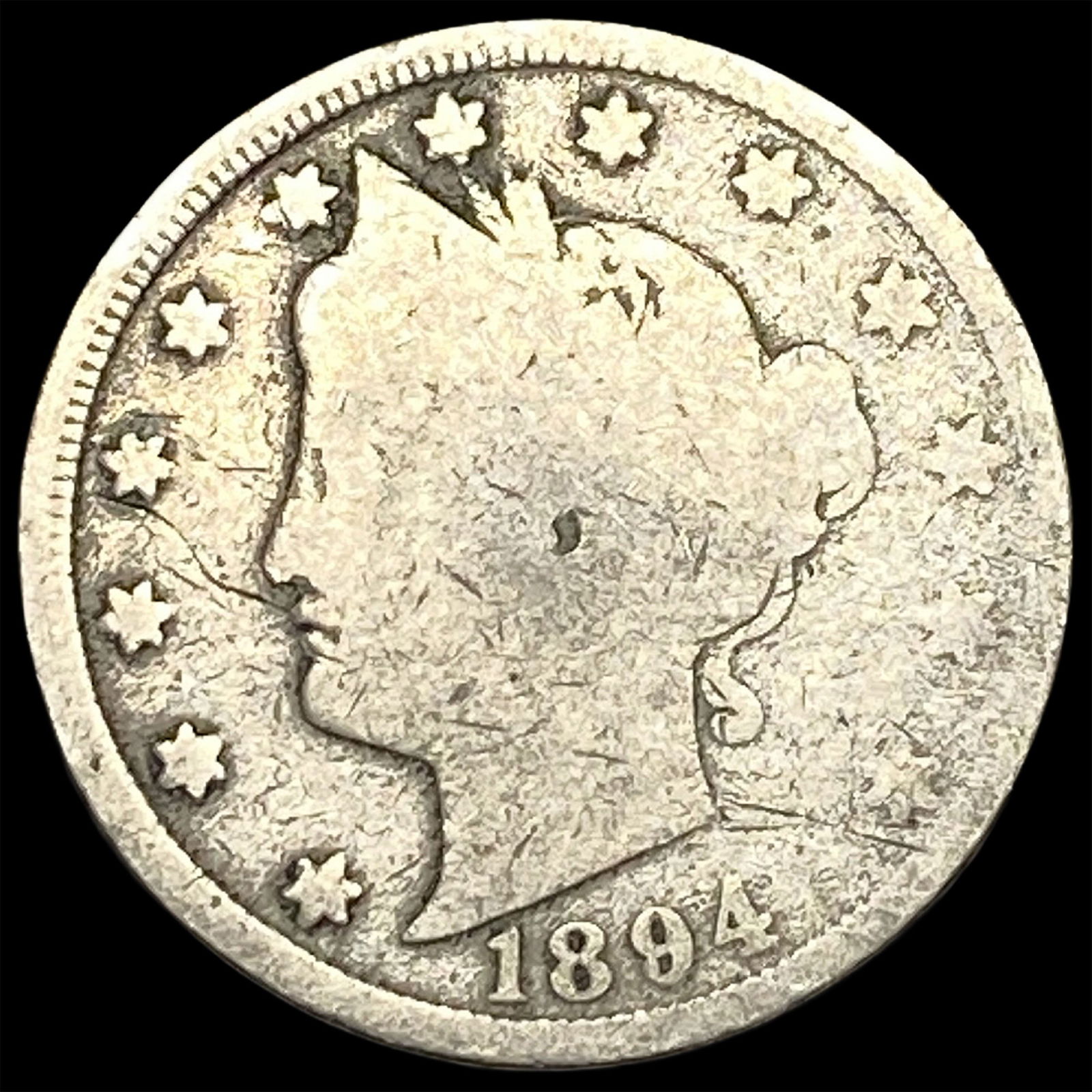 1894 Liberty Head Nickel NICELY CIRCULATED: 1894 Liberty Head Nickel NICELY CIRCULATED