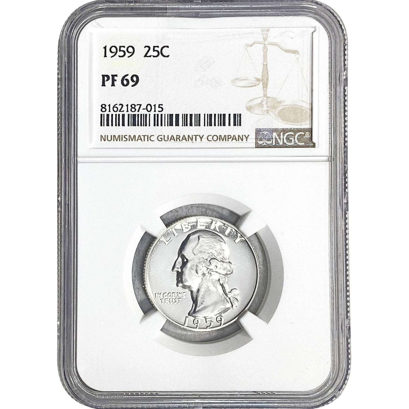 1959 Washington Silver Quarter NGC PF69: 1959 Washington Silver Quarter NGC PF69