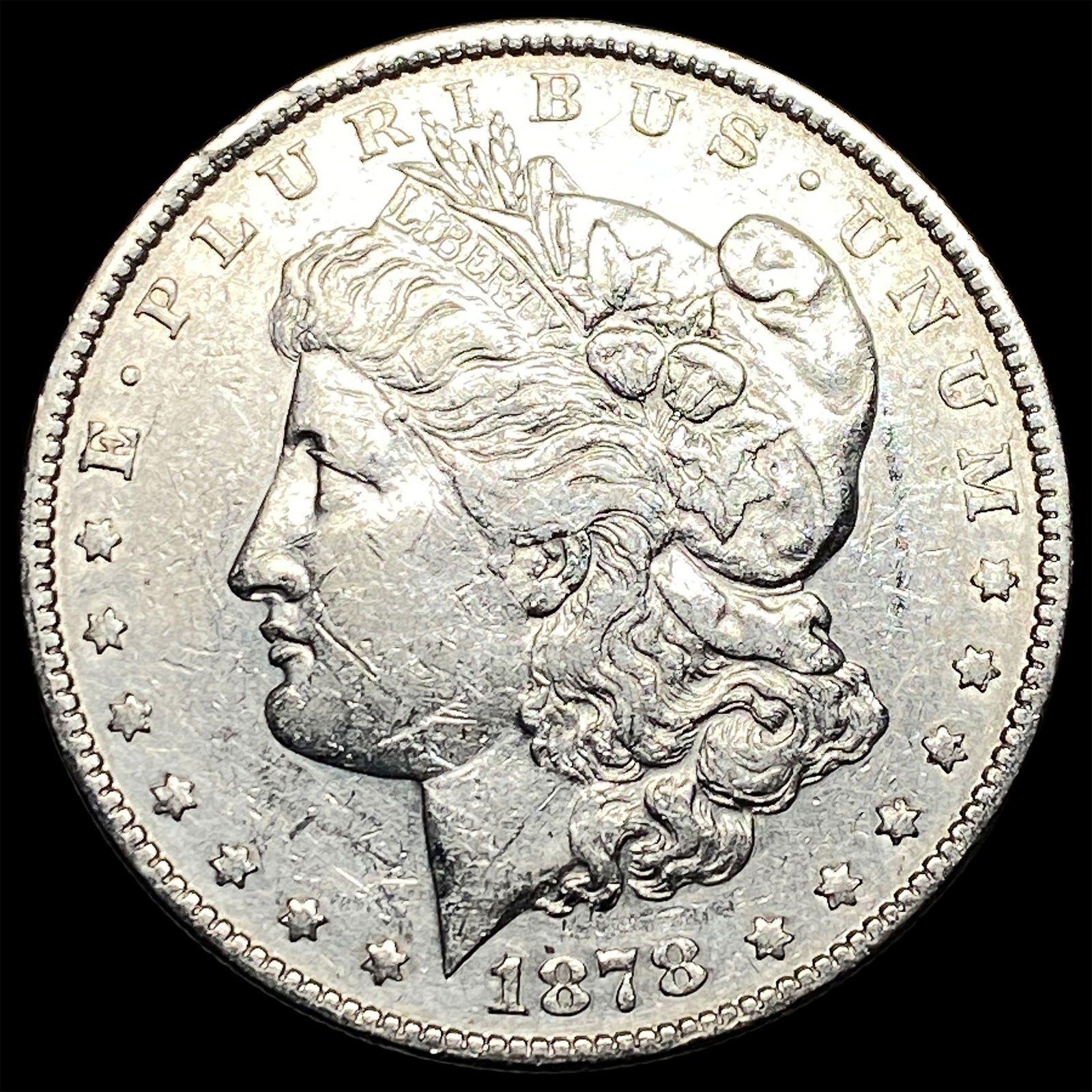 1878-S Silver Morgan Dollar NEARLY UNCIRCULATED: 1878-S Silver Morgan Dollar NEARLY UNCIRCULATED