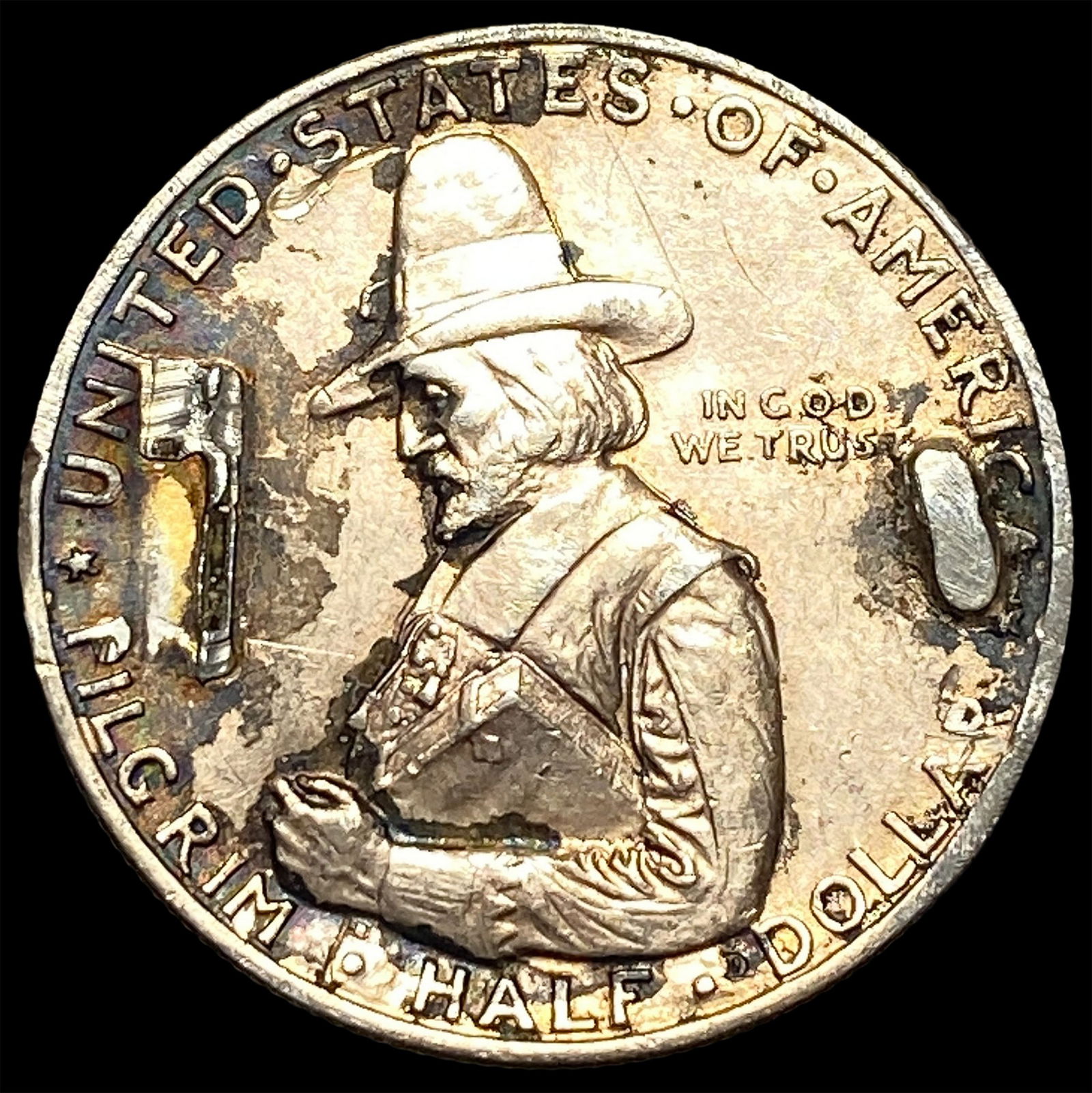 1920 Silver Pilgrim Tercentenary Half Dollar HIGH GRADE (1 of 2)
