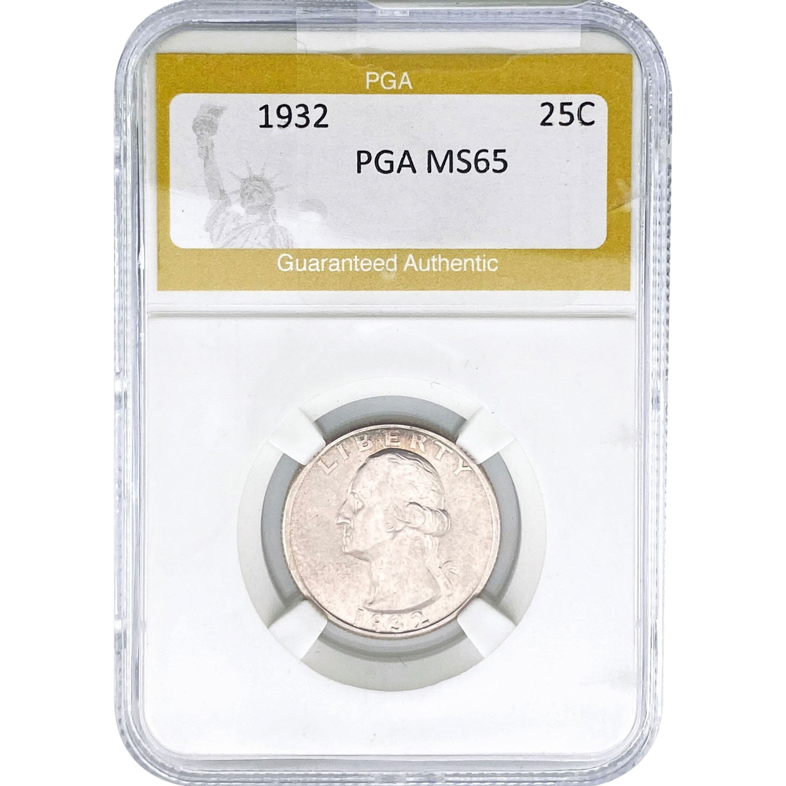 1932 Washington Silver Quarter PGA MS65: 1932 Washington Silver Quarter PGA MS65