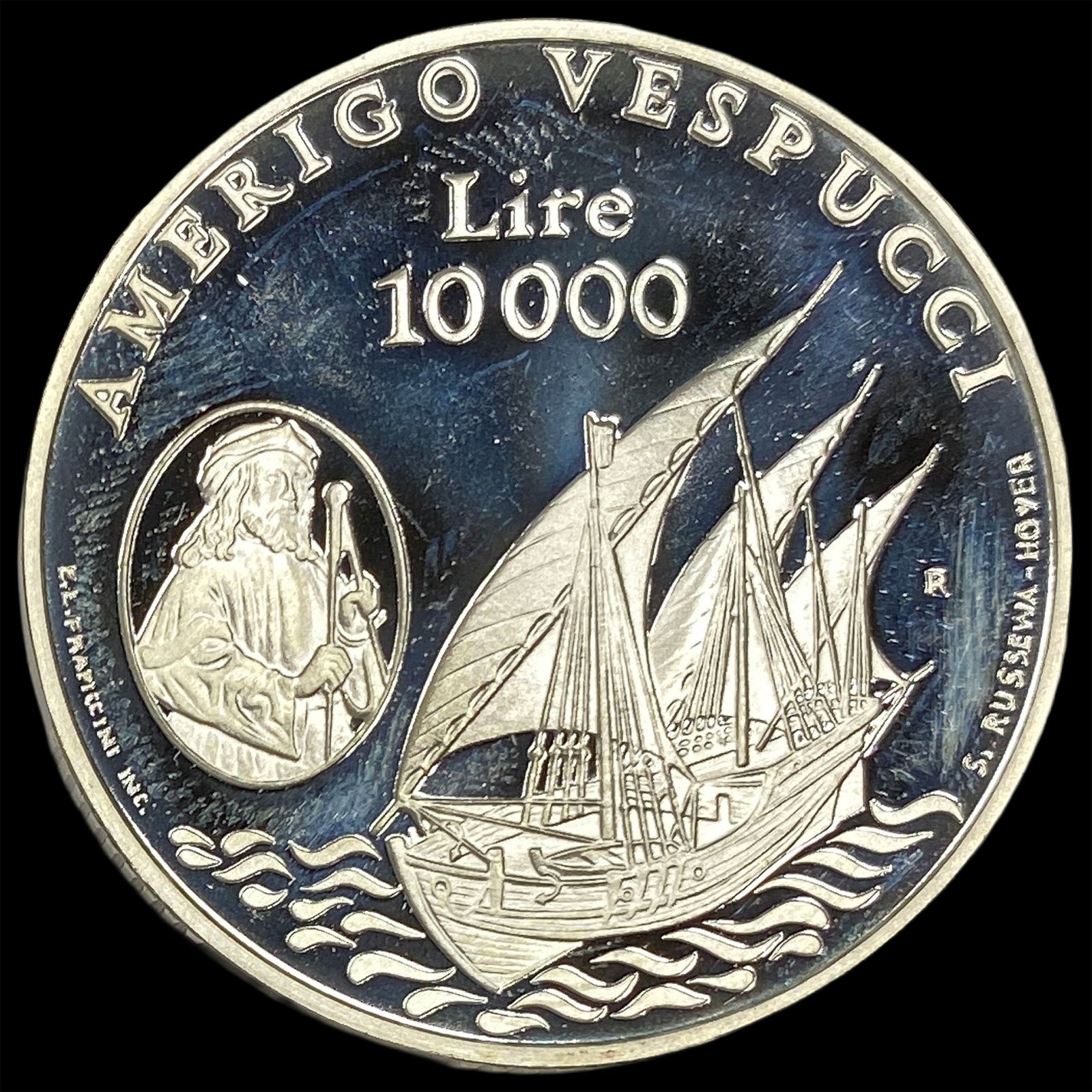 1995 San Marino Silver 10,000 Lire UNCIRCULATED: 1995 San Marino Silver 10,000 Lire UNCIRCULATED