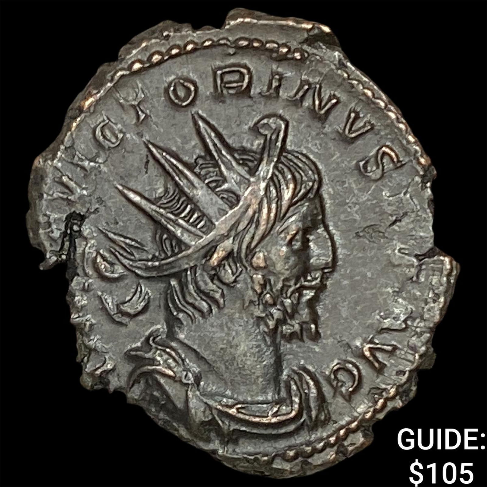 Romano-Gallic Victorinus 269-271 AD Dbl Denarius CHOICE AU: Romano-Gallic Victorinus 269-271 AD Dbl Denarius CHOICE AU