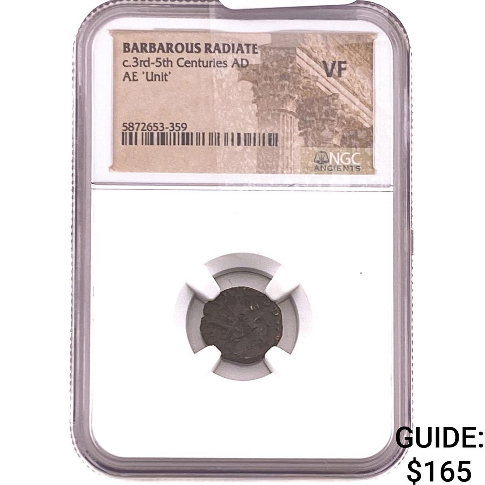 Barbarous Radiate 3rd-5th Cent AD Bronze Unit VF: Barbarous Radiate 3rd-5th Cent AD Bronze Unit VF