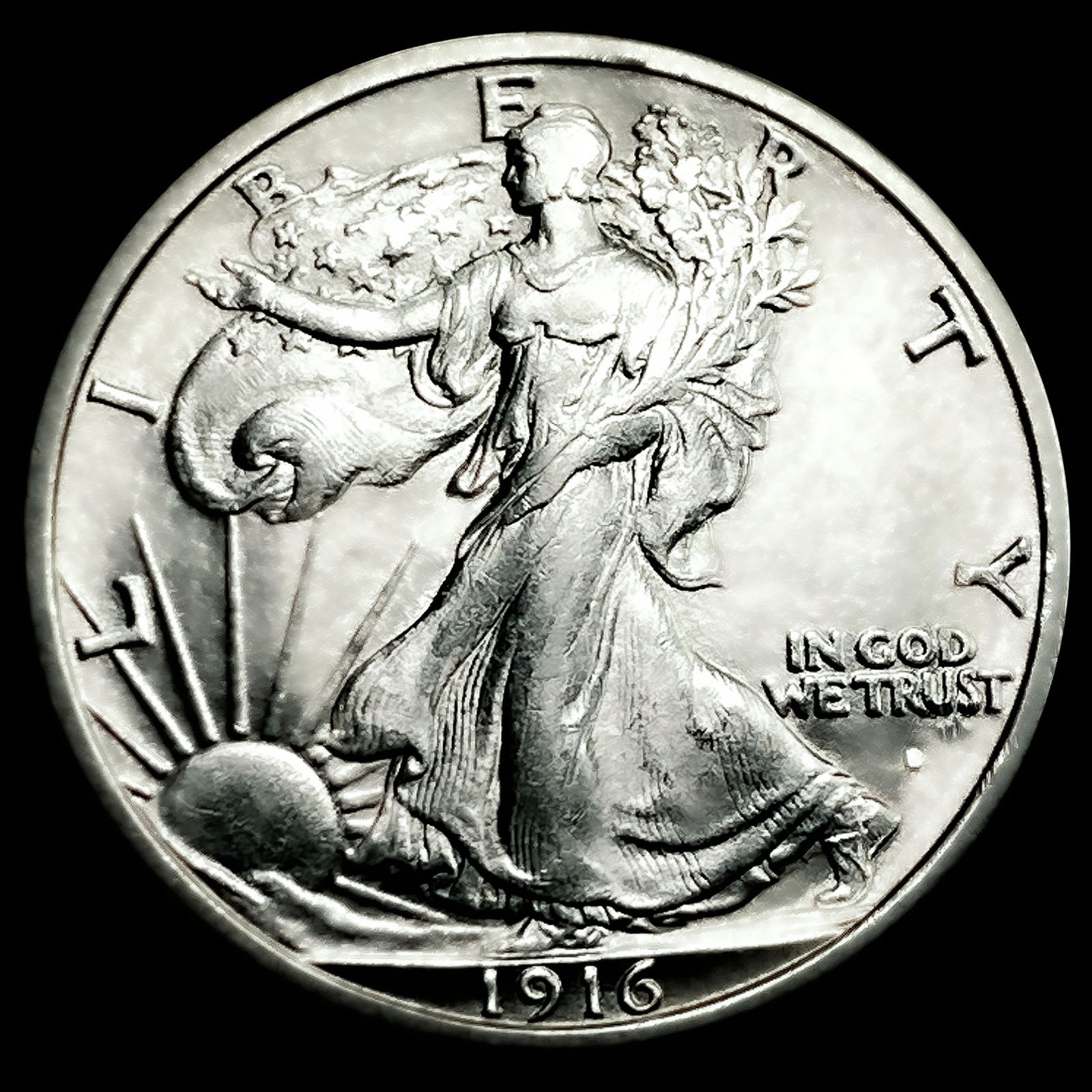 1916-D Walking Liberty Half Dollar (1 of 2)