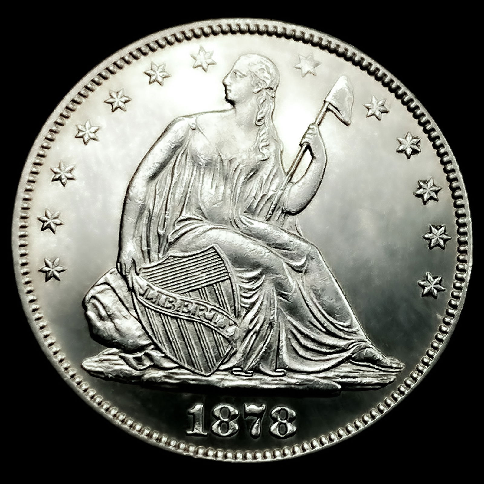 1878 Seated Liberty Half Dollar (1 of 2)