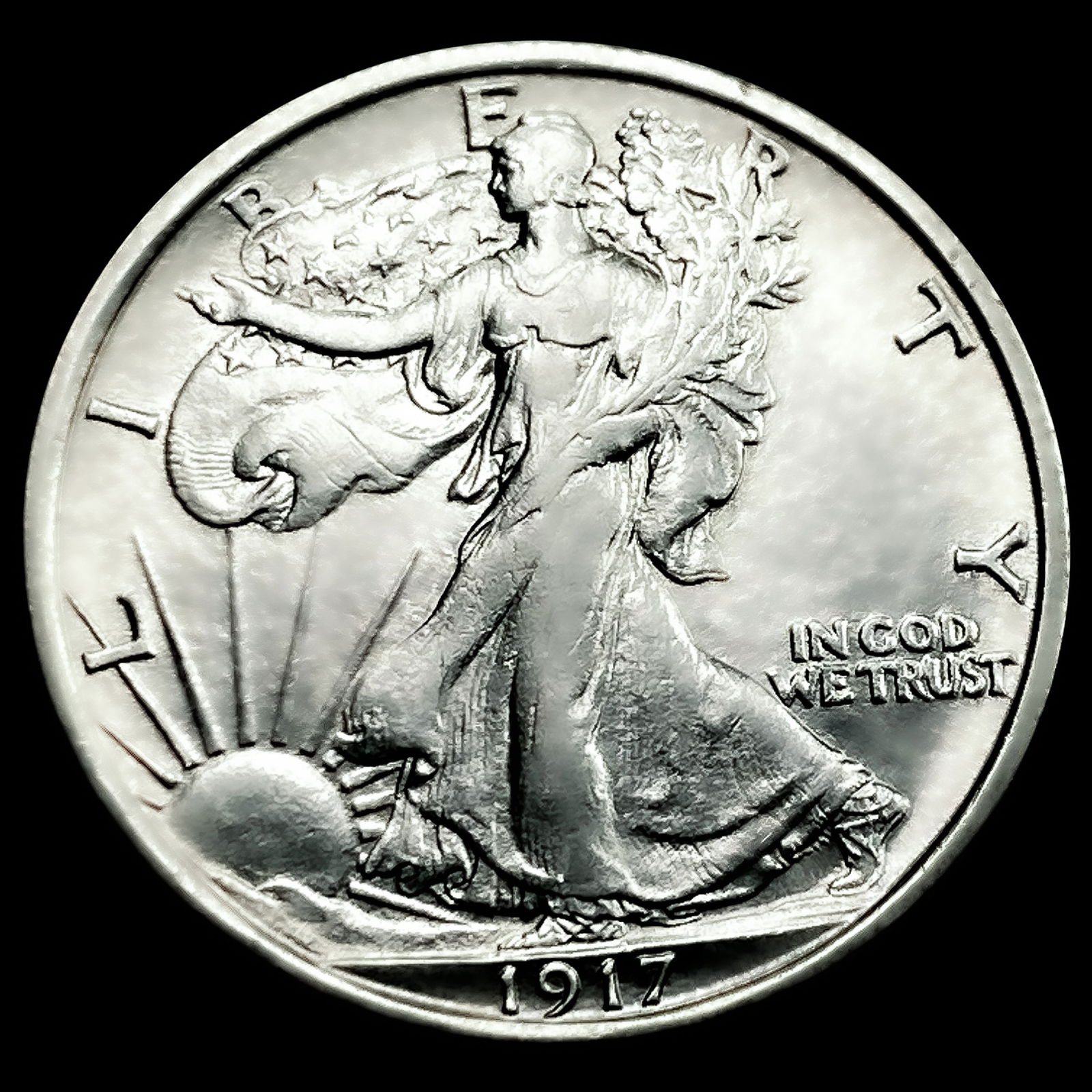 1917-S Rev Walking Liberty Half Dollar (1 of 2)