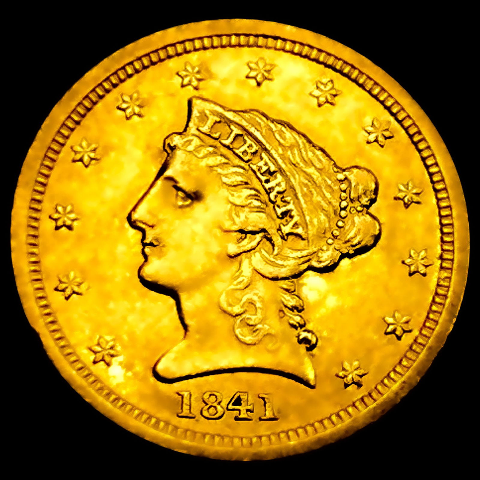 1841-D $2.50 Gold Quarter Eagle (1 of 2)