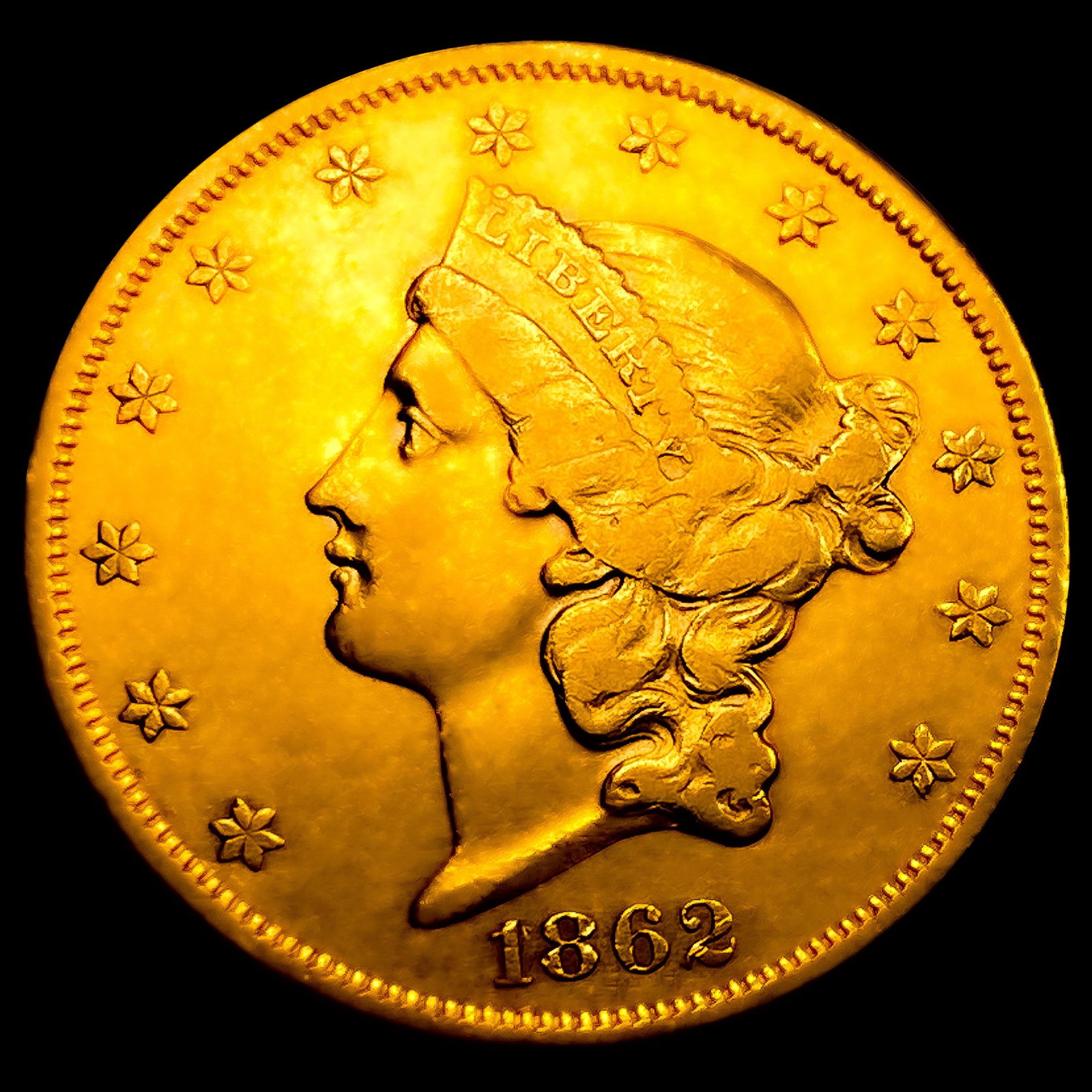 1862 $20 Gold Double Eagle (1 of 2)