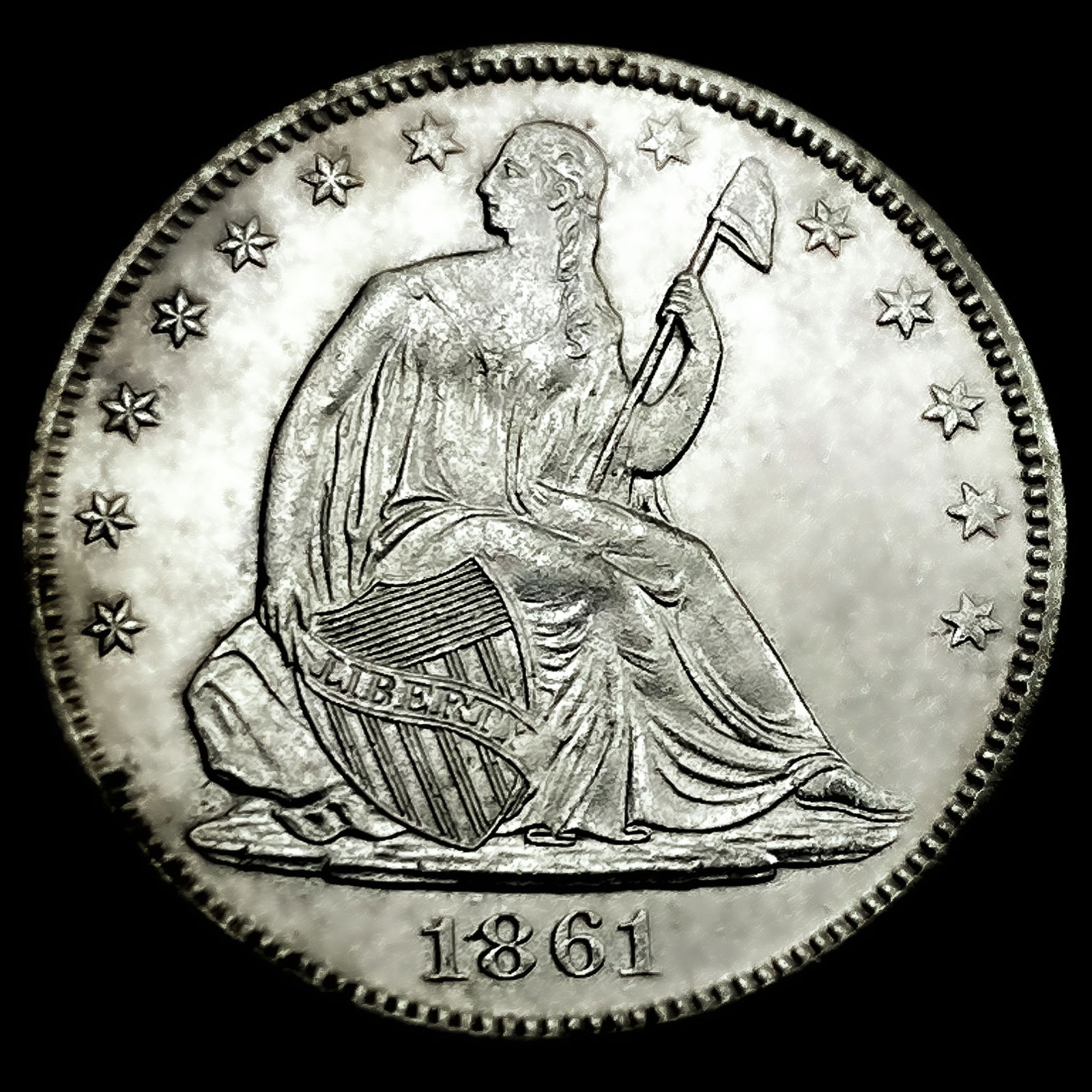 1861-O CSA Obv Seated Liberty Half Dollar: 1861-O CSA Obv Seated Liberty Half Dollar