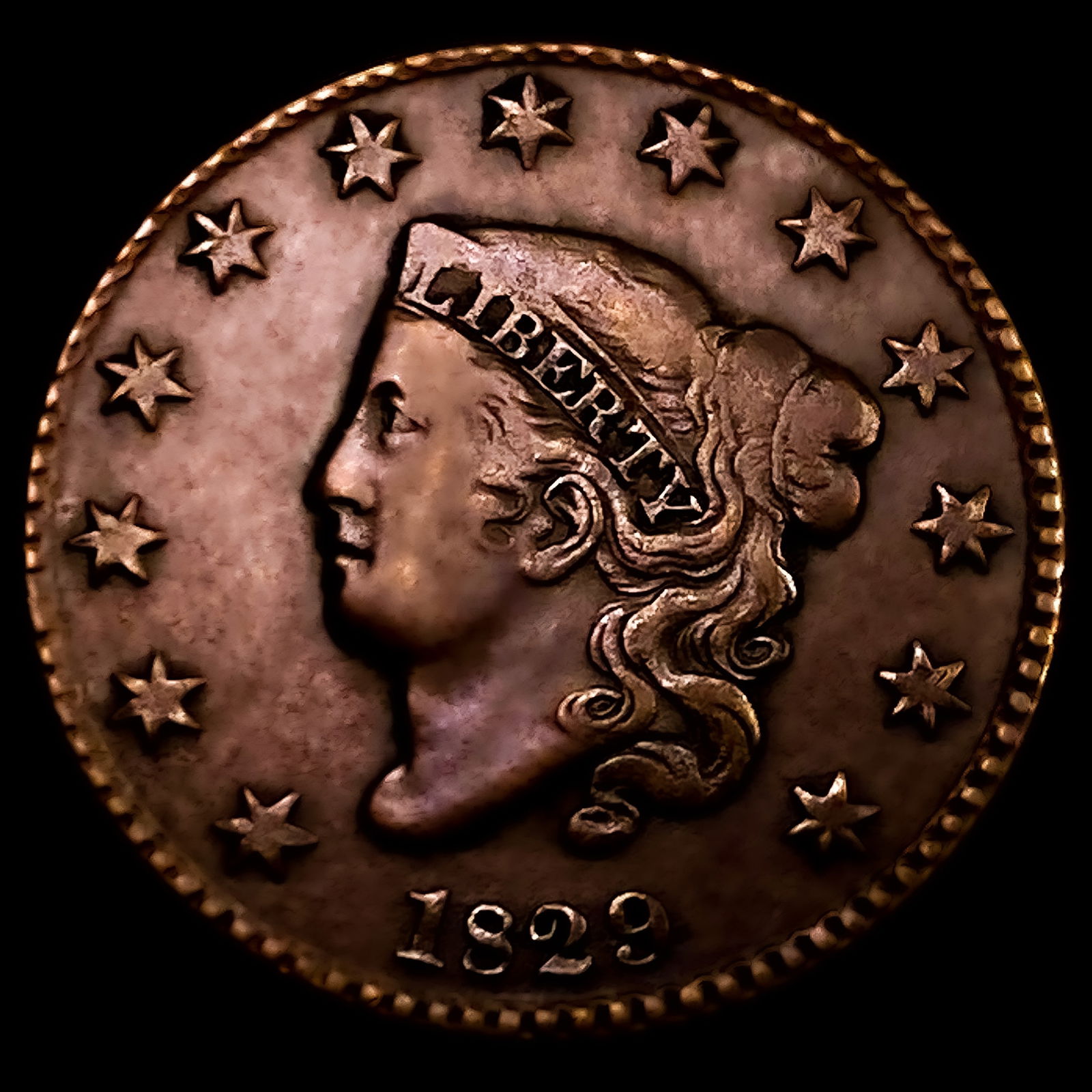 1829 Coronet Head Large Cent (1 of 2)