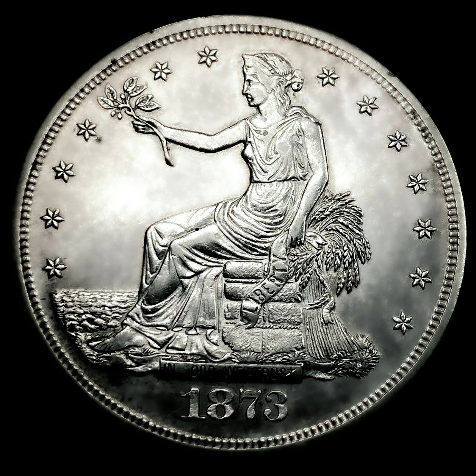 1873-S Silver Trade Dollar (1 of 2)