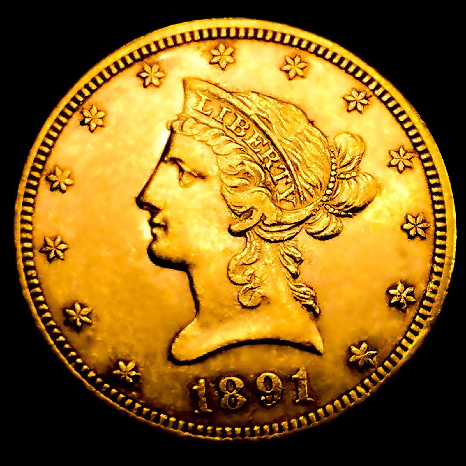 1891-CC $10 Gold Eagle (1 of 2)