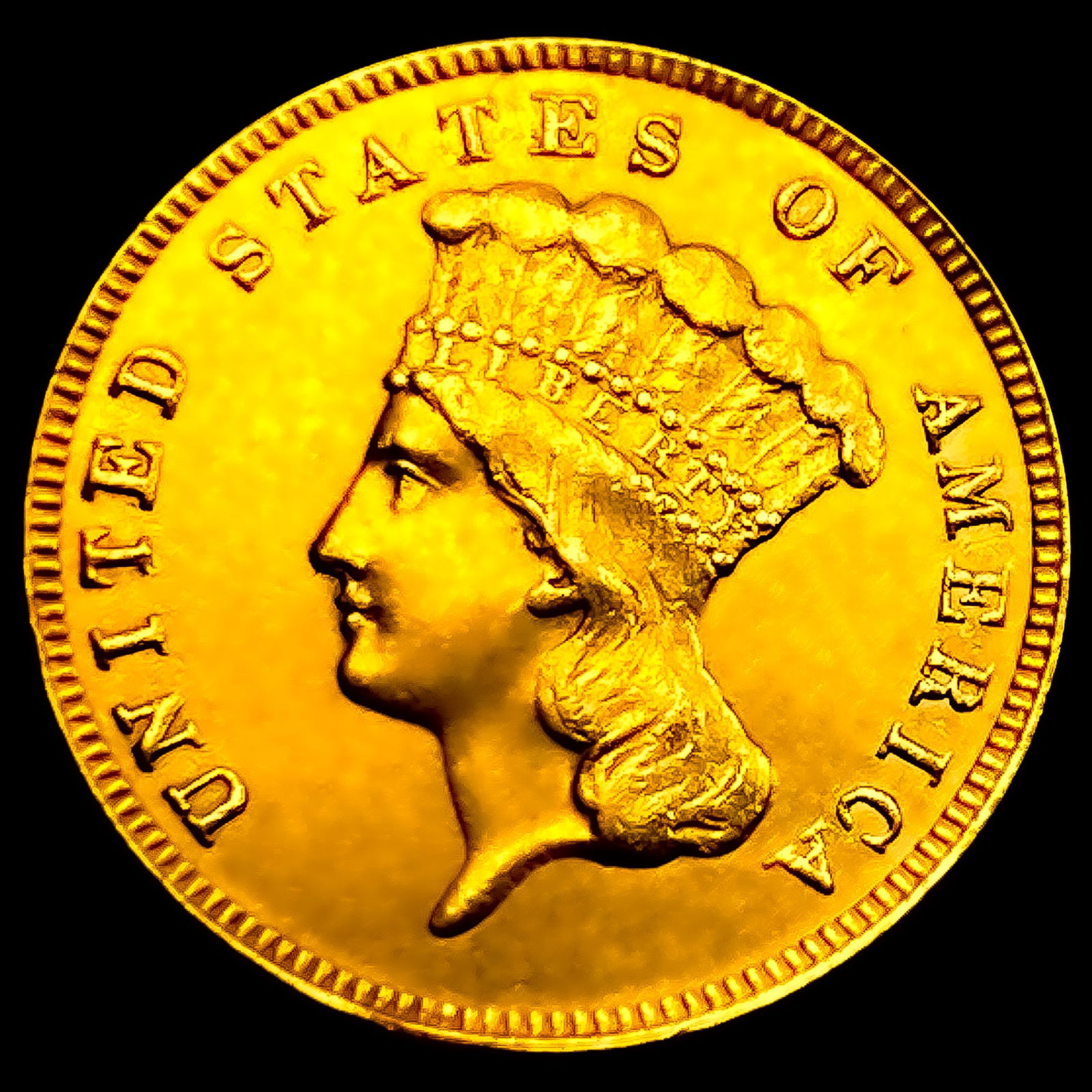 1888 $3 Gold Piece: 1888 $3 Gold Piece