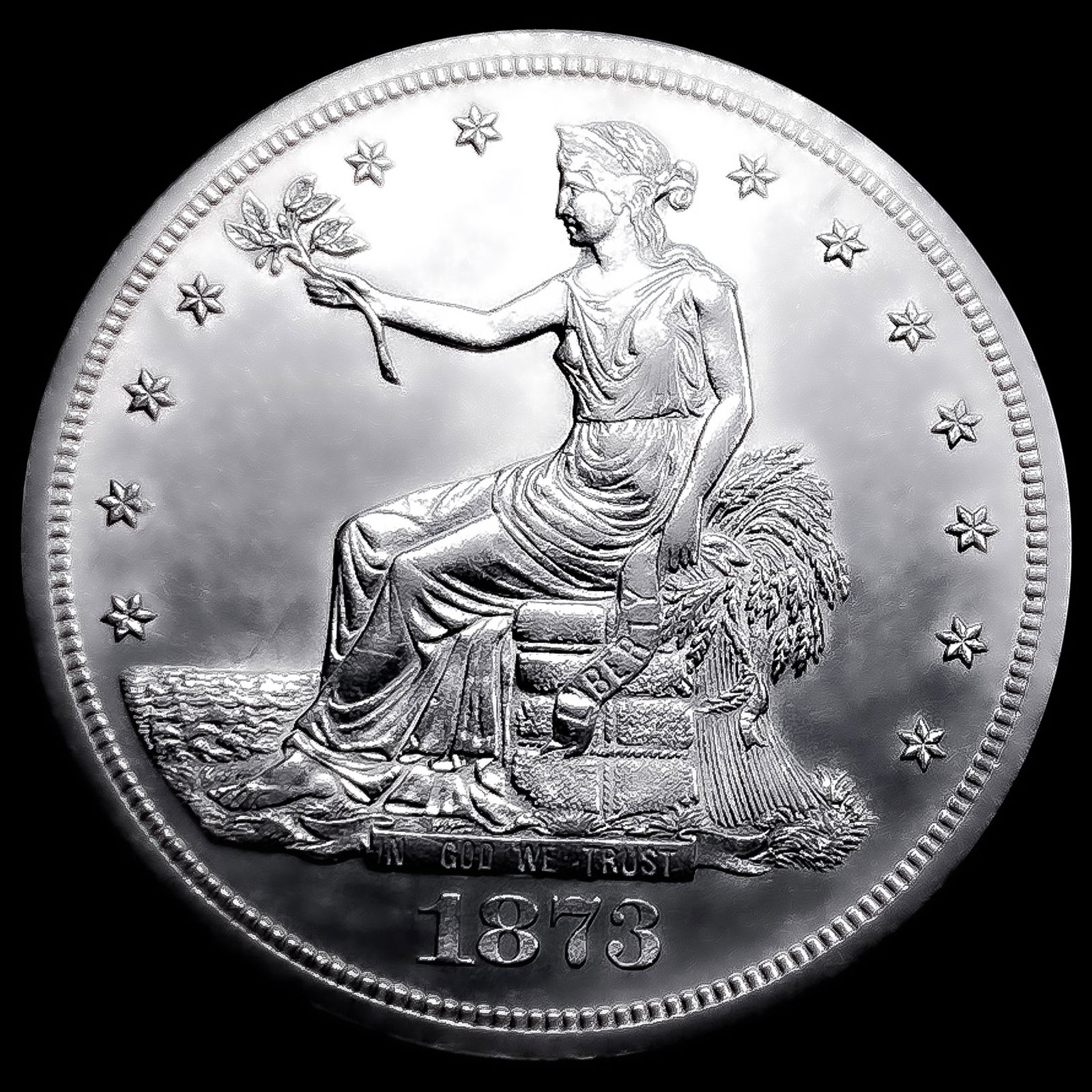1873-S Silver Trade Dollar UNCIRCULATED (1 of 2)