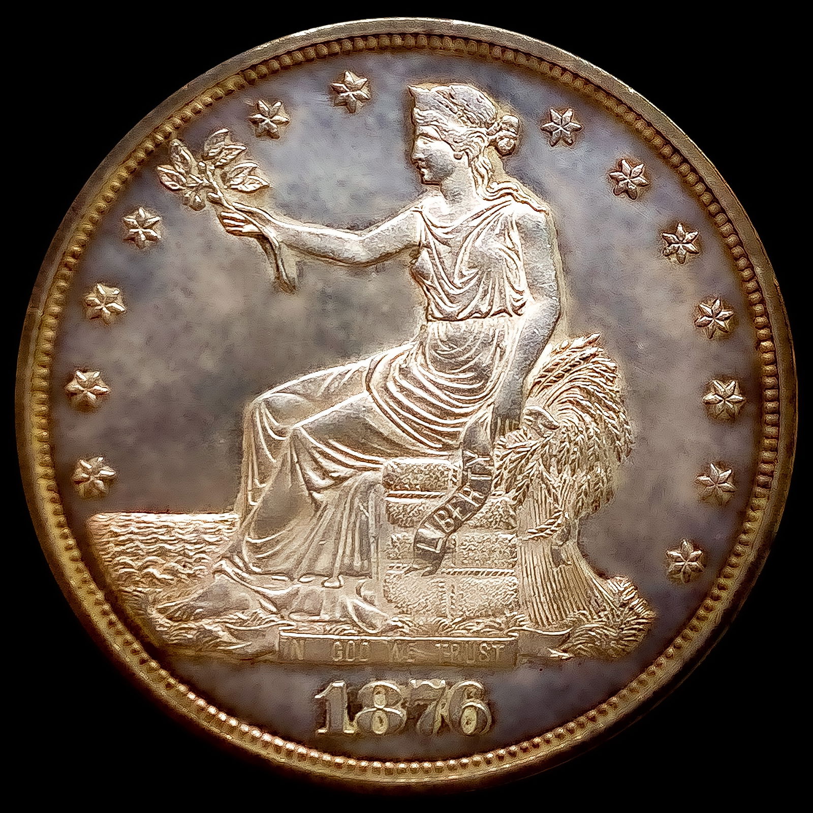 1876 Silver Trade Dollar CHOICE PROOF CAM (1 of 2)