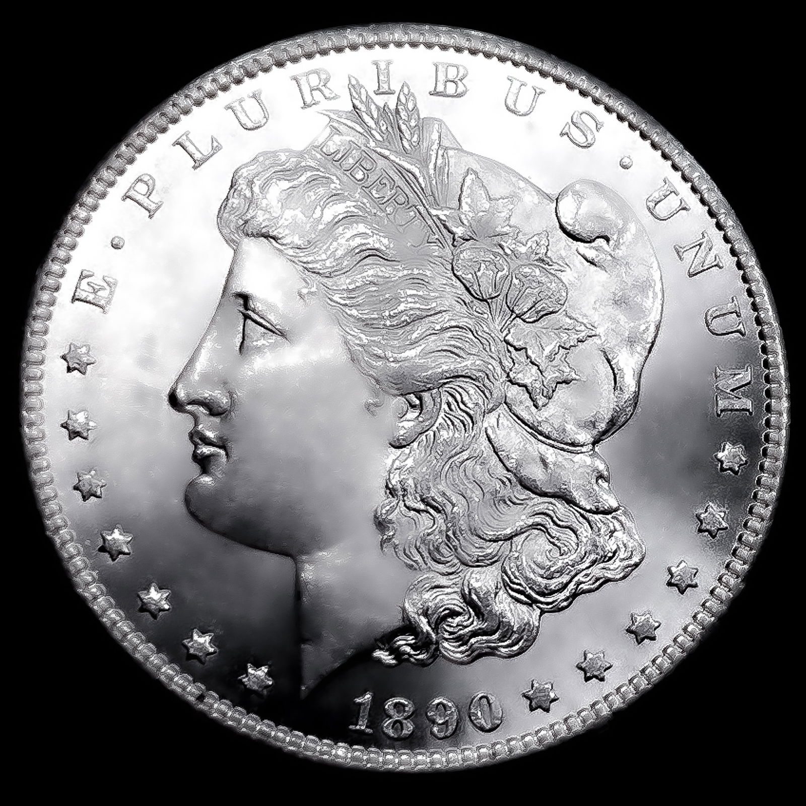 1890-CC Morgan Silver Dollar CHOICE BU (1 of 2)
