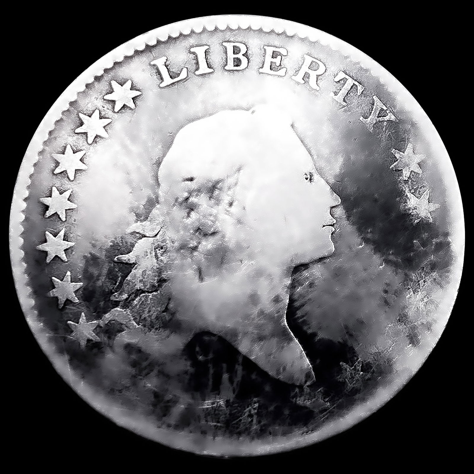 1794 Flowing Hair Half Dollar NICELY CIRCULATED: 1794 Flowing Hair Half Dollar NICELY CIRCULATED