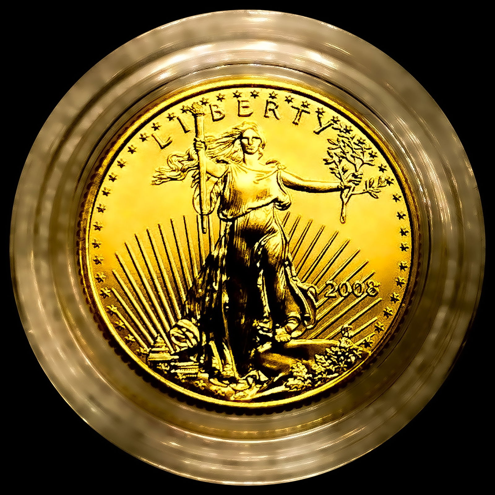 2008 US 1/4oz Gold Eagle (1 of 2)