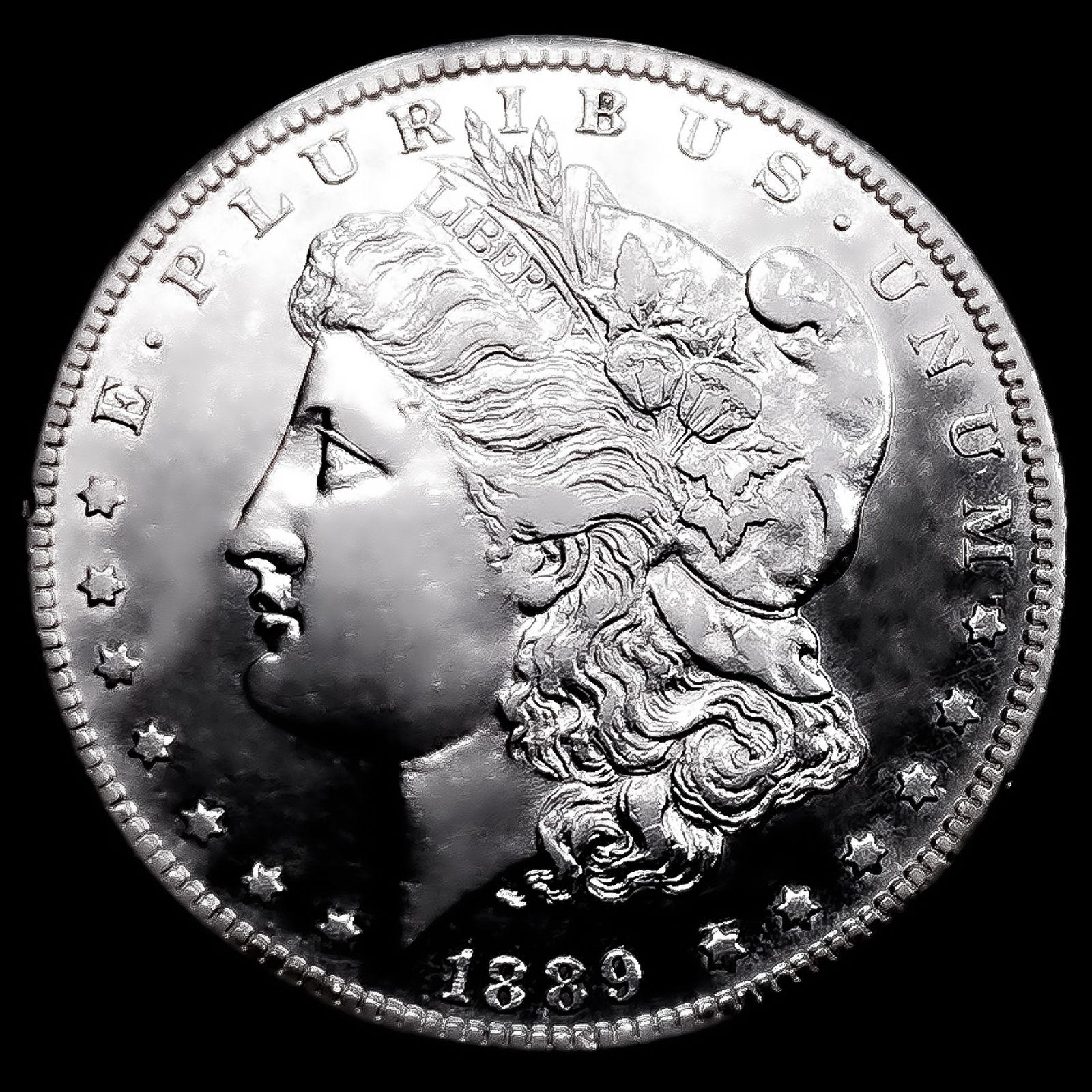 1889-CC Morgan Silver Dollar CHOICE AU+ (1 of 2)