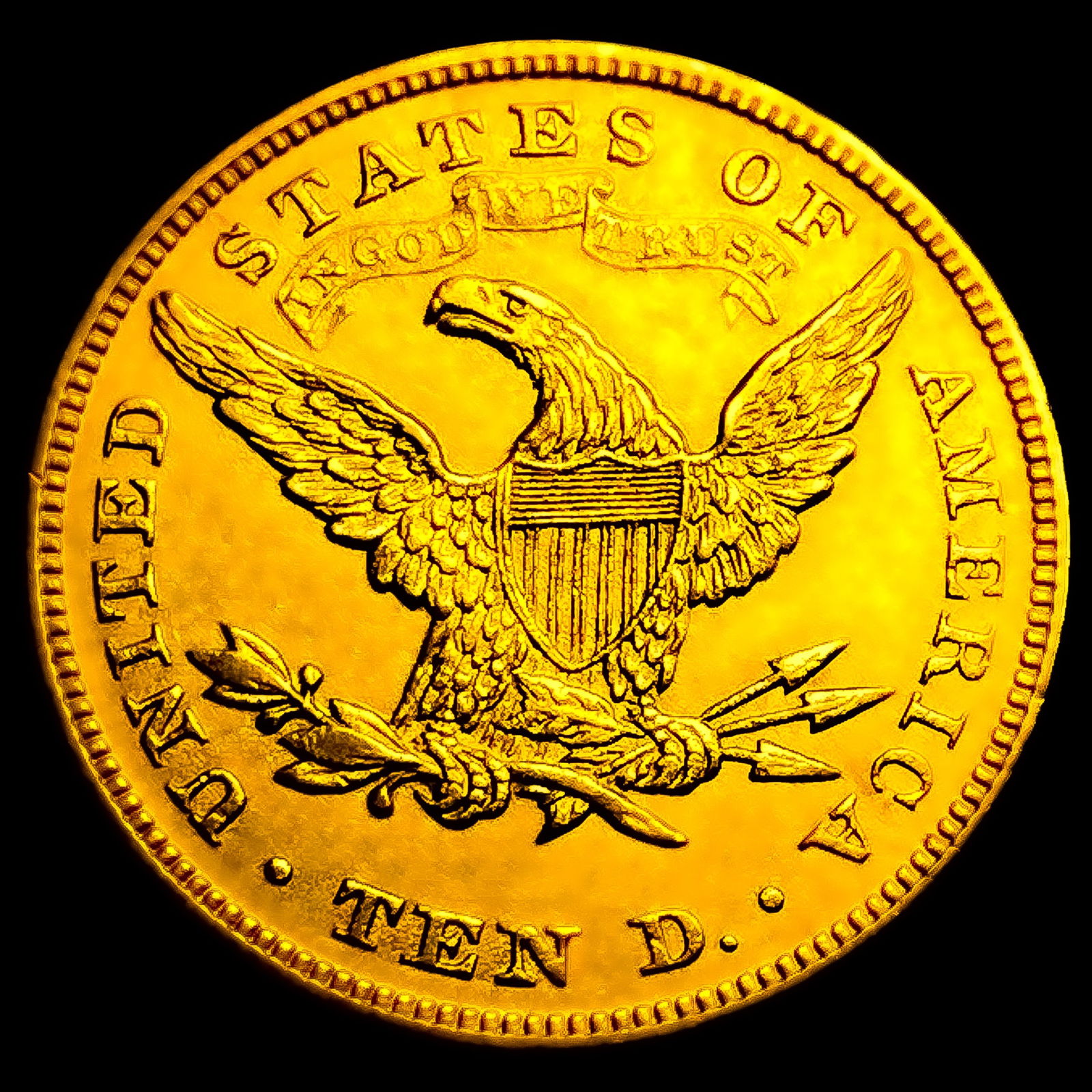 1872 $10 Gold Eagle UNCIRCULATED - 2