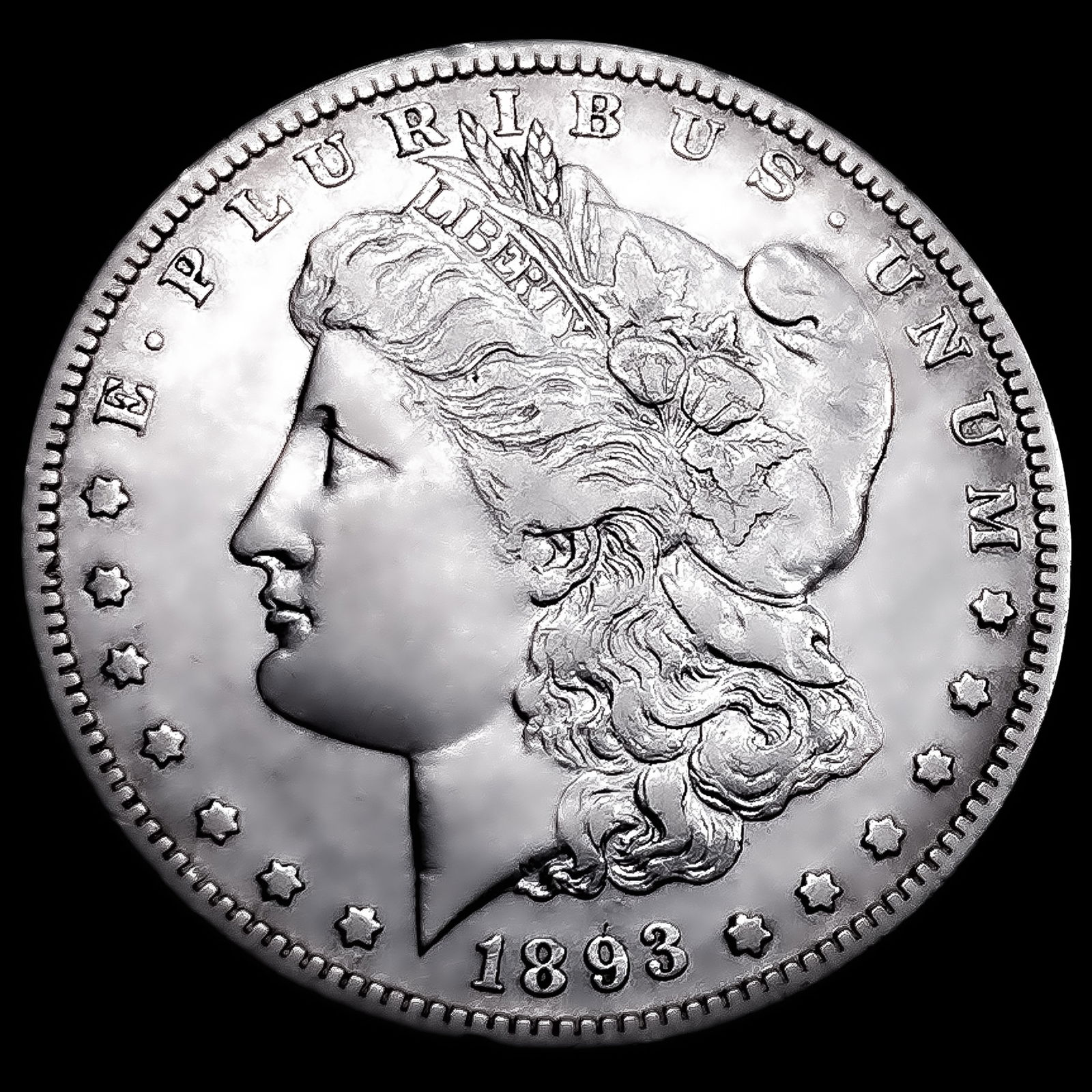 1893-S Morgan Silver Dollar CLOSELY UNCIRCULATED: 1893-S Morgan Silver Dollar CLOSELY UNCIRCULATED