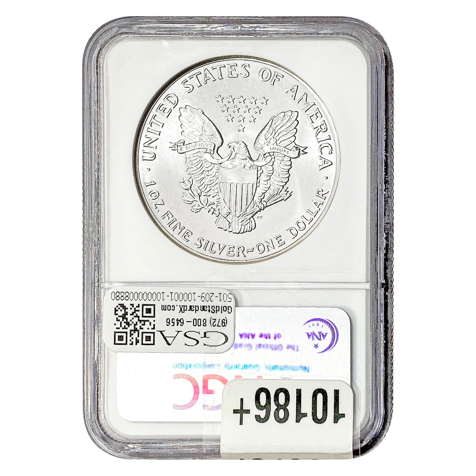 1986 Silver Eagle NGC MS70 - 2