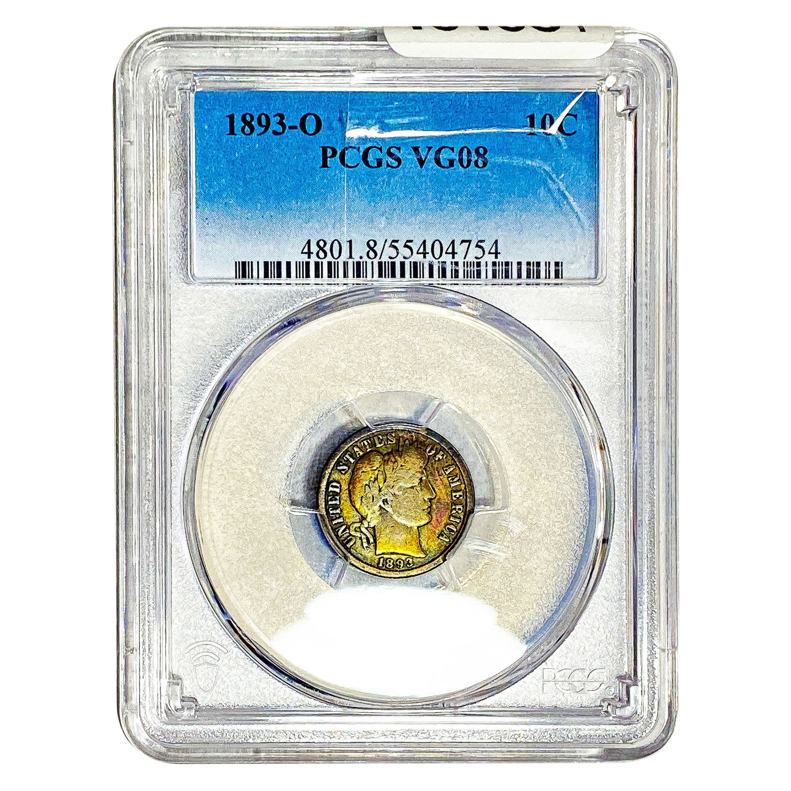 1893-O Morgan Silver Dollar PCGS VG08: 1893-O Morgan Silver Dollar PCGS VG08