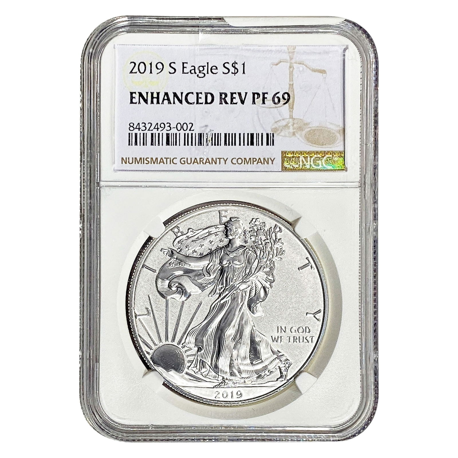 2019-S Silver Eagle NGC Enhanced Rev PF69 (1 of 2)
