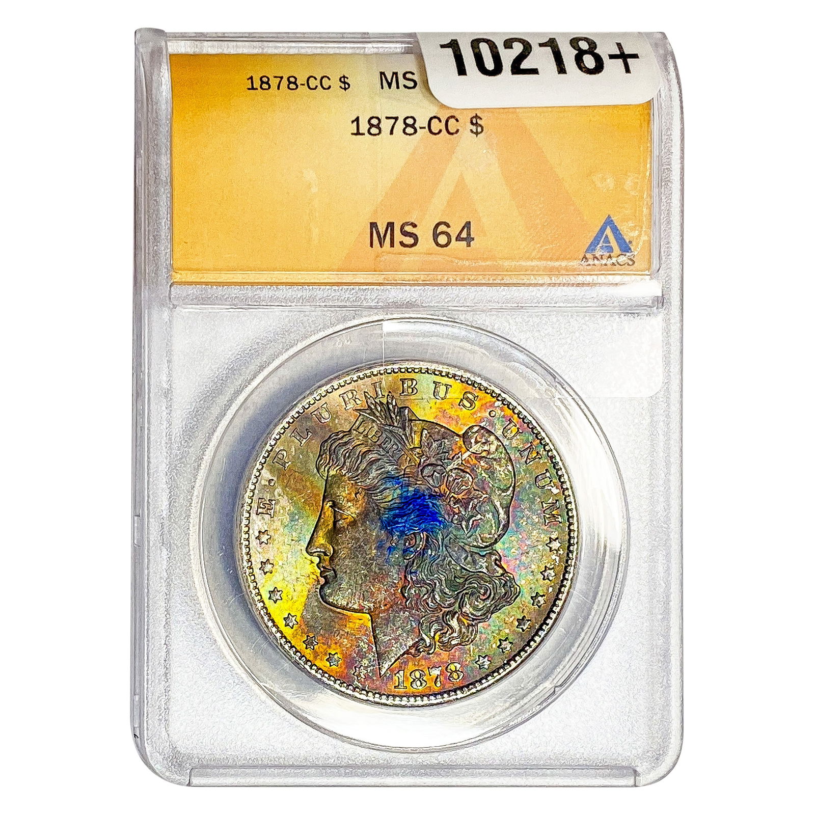 1878-CC Mercury Silver Dollar ANACS MS64: 1878-CC Mercury Silver Dollar ANACS MS64