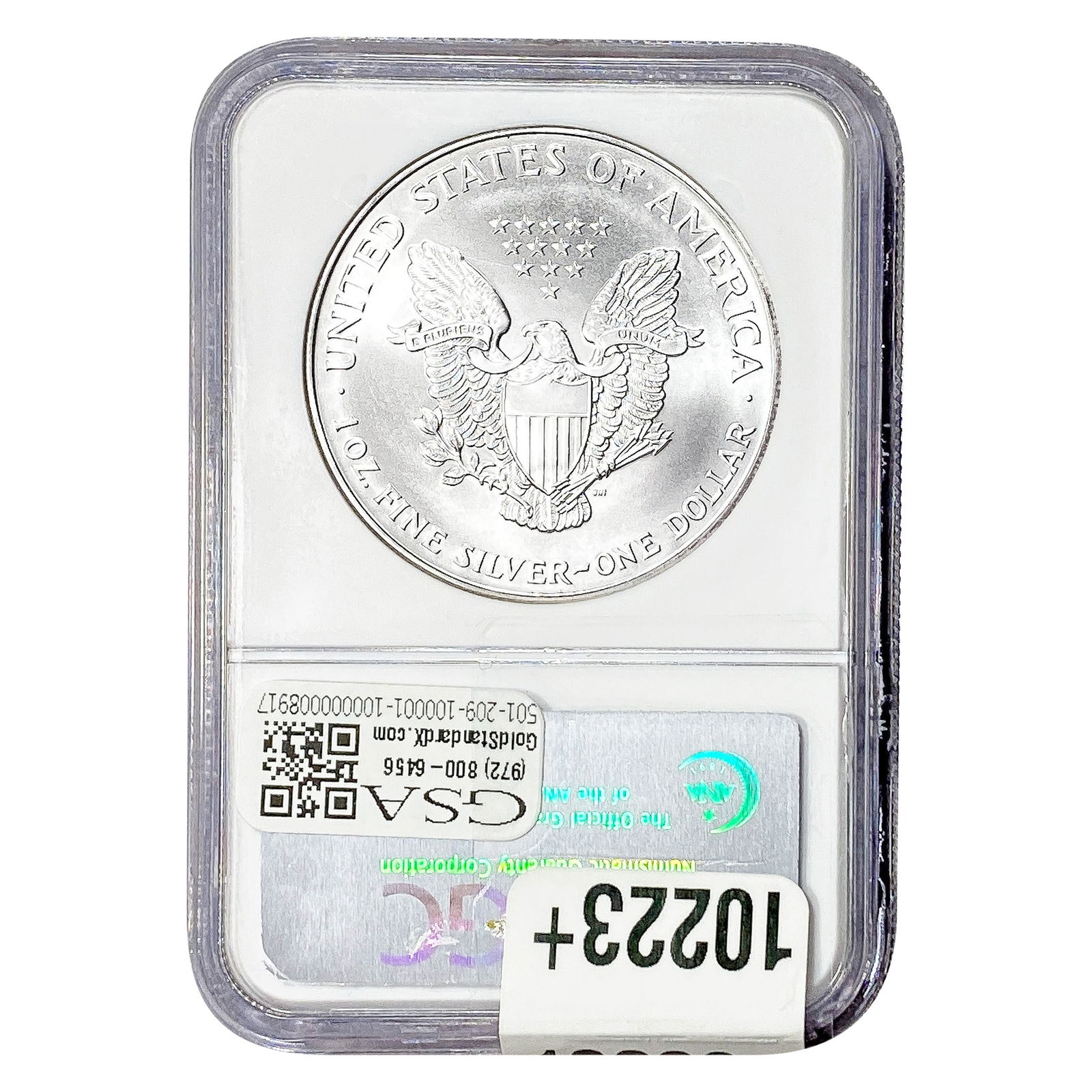 1998 Silver Eagle NGC MS70 - 2