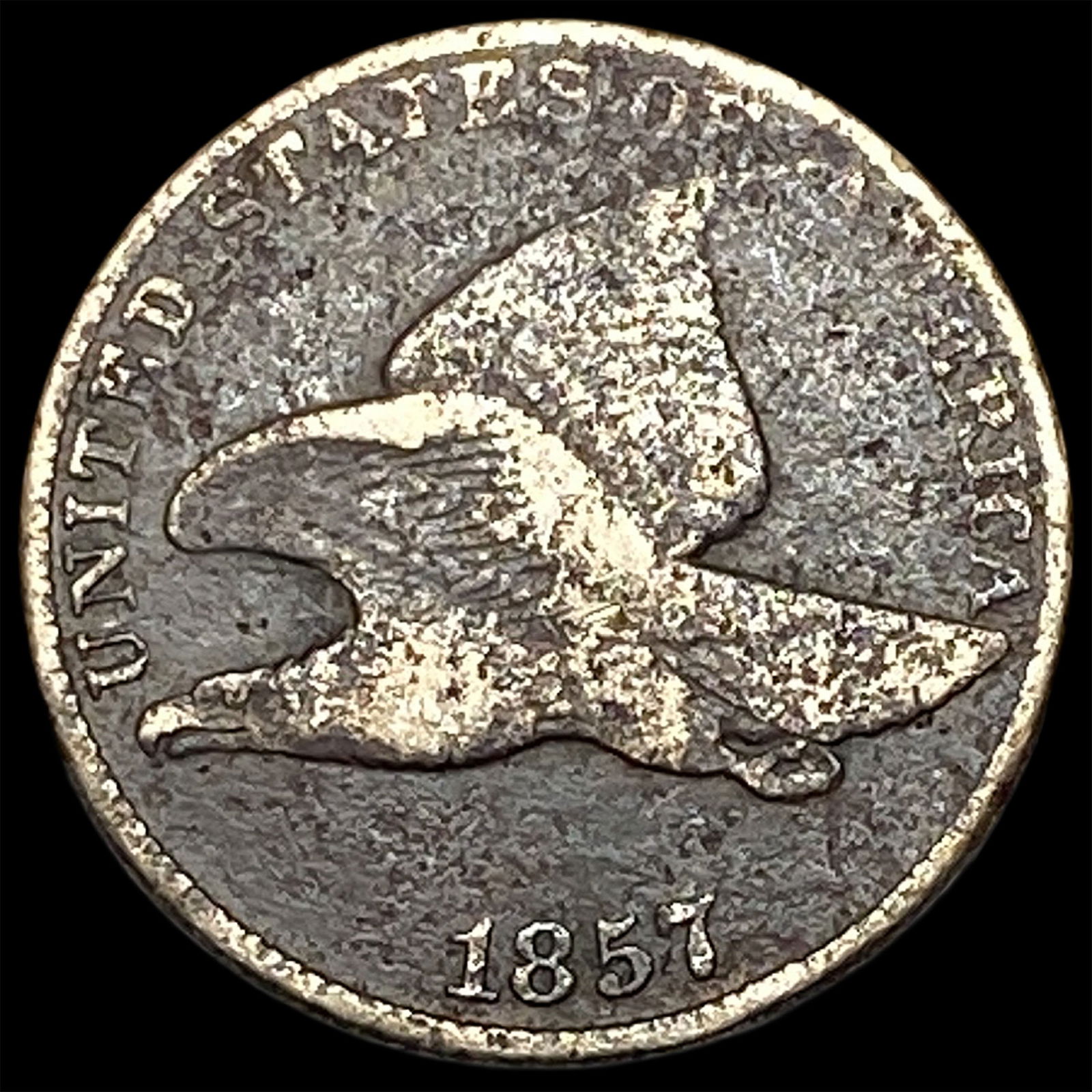 1857 Copper-Nickel Flying Eagle Cent HIGH GRADE (1 of 2)