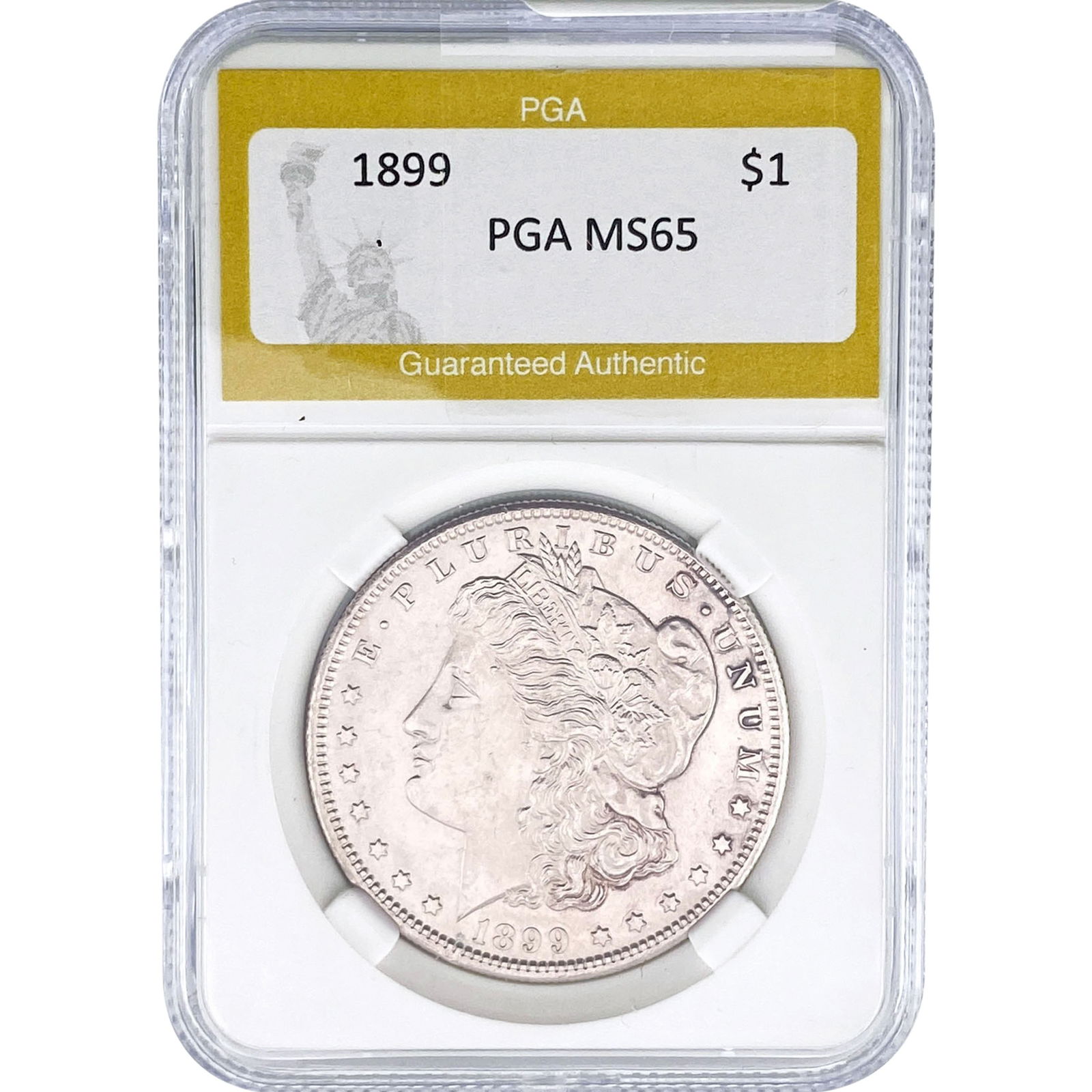1899 Morgan Silver Dollar PGA MS65: 1899 Morgan Silver Dollar PGA MS65
