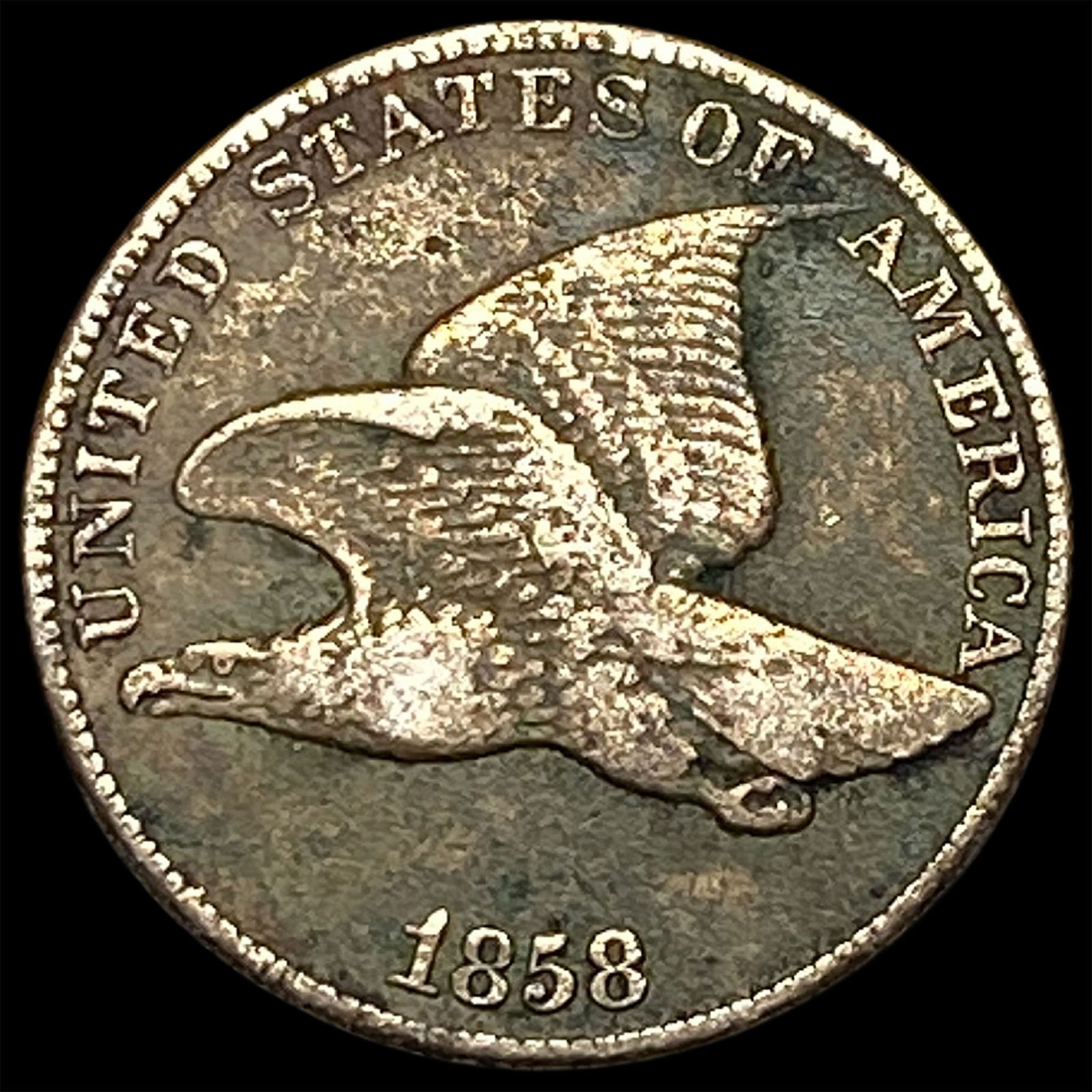 1858 Copper-Nickel Flying Eagle Cent HIGH GRADE: 1858 Copper-Nickel Flying Eagle Cent HIGH GRADE