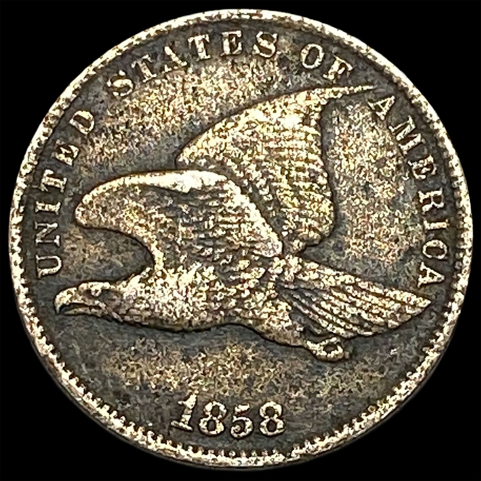 1858 Copper-Nickel Flying Eagle Cent HIGH GRADE: 1858 Copper-Nickel Flying Eagle Cent HIGH GRADE