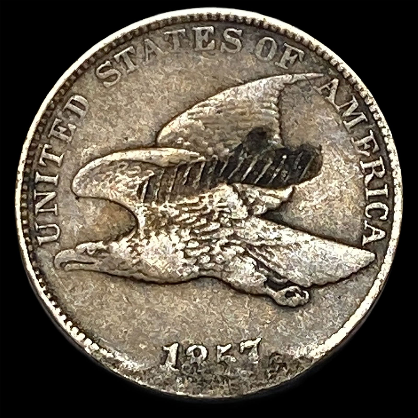 1857 Copper-Nickel Flying Eagle Cent HIGH GRADE: 1857 Copper-Nickel Flying Eagle Cent HIGH GRADE
