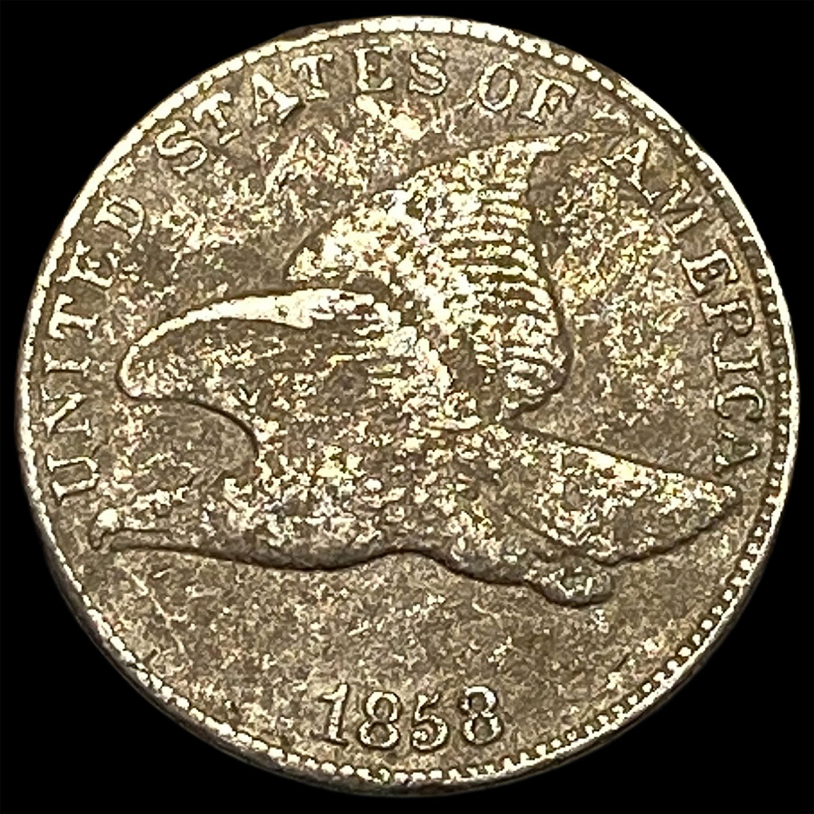 1858 Copper-Nickel Flying Eagle Cent HIGH GRADE: 1858 Copper-Nickel Flying Eagle Cent HIGH GRADE
