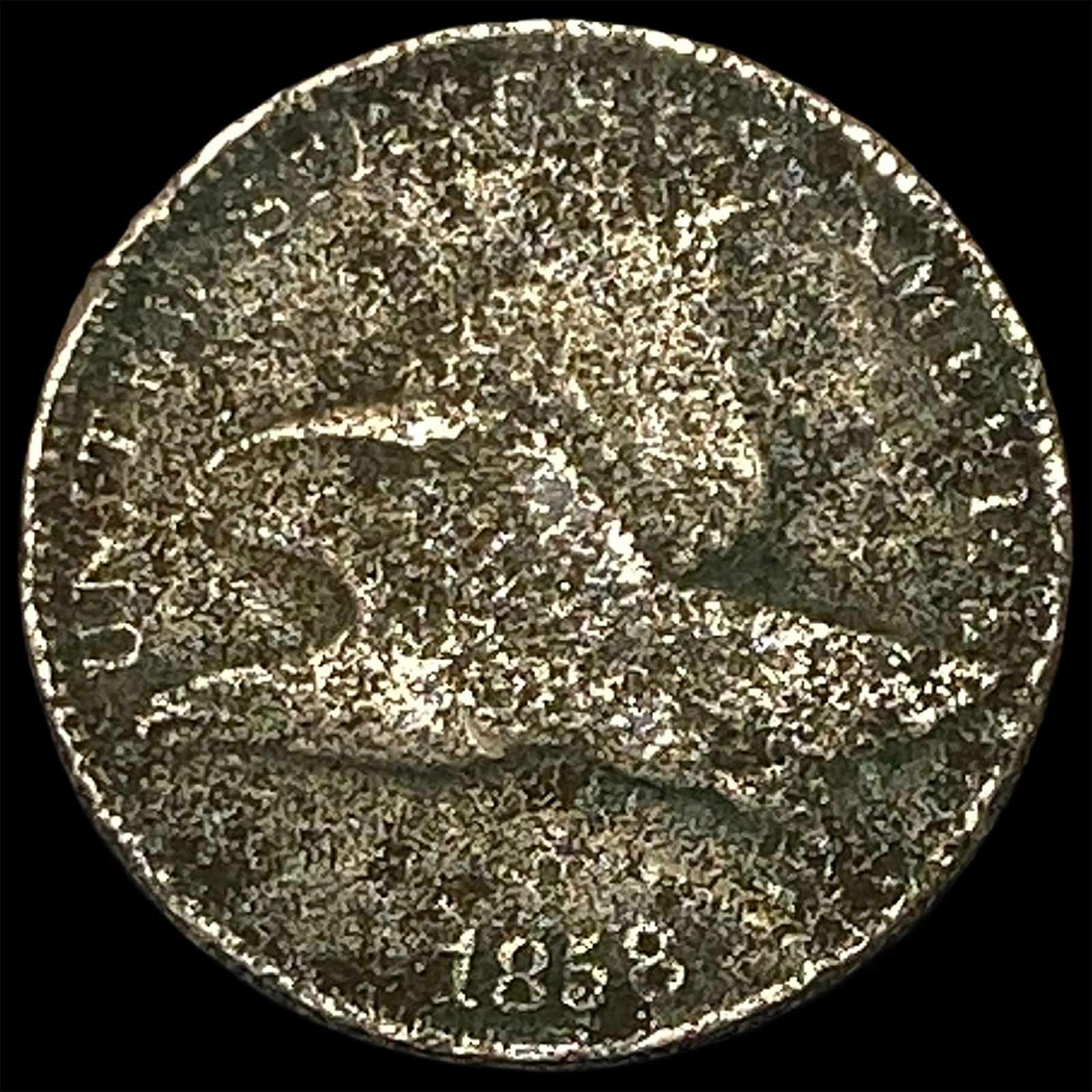 1858 Copper-Nickel Flying Eagle Cent HIGH GRADE: 1858 Copper-Nickel Flying Eagle Cent HIGH GRADE