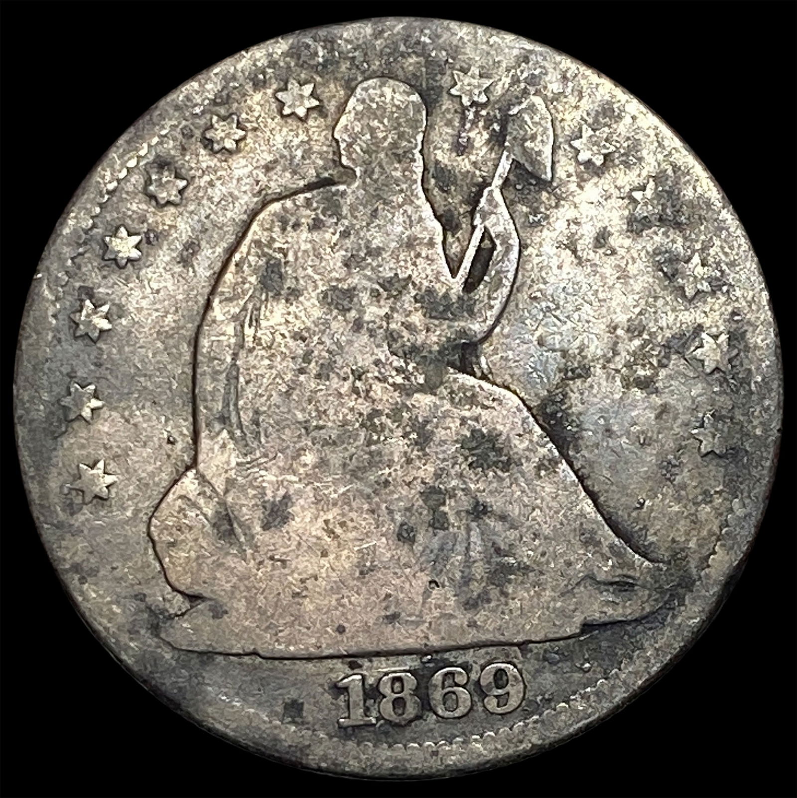 1869 Seated Liberty Half Dollar HIGH GRADE (1 of 2)