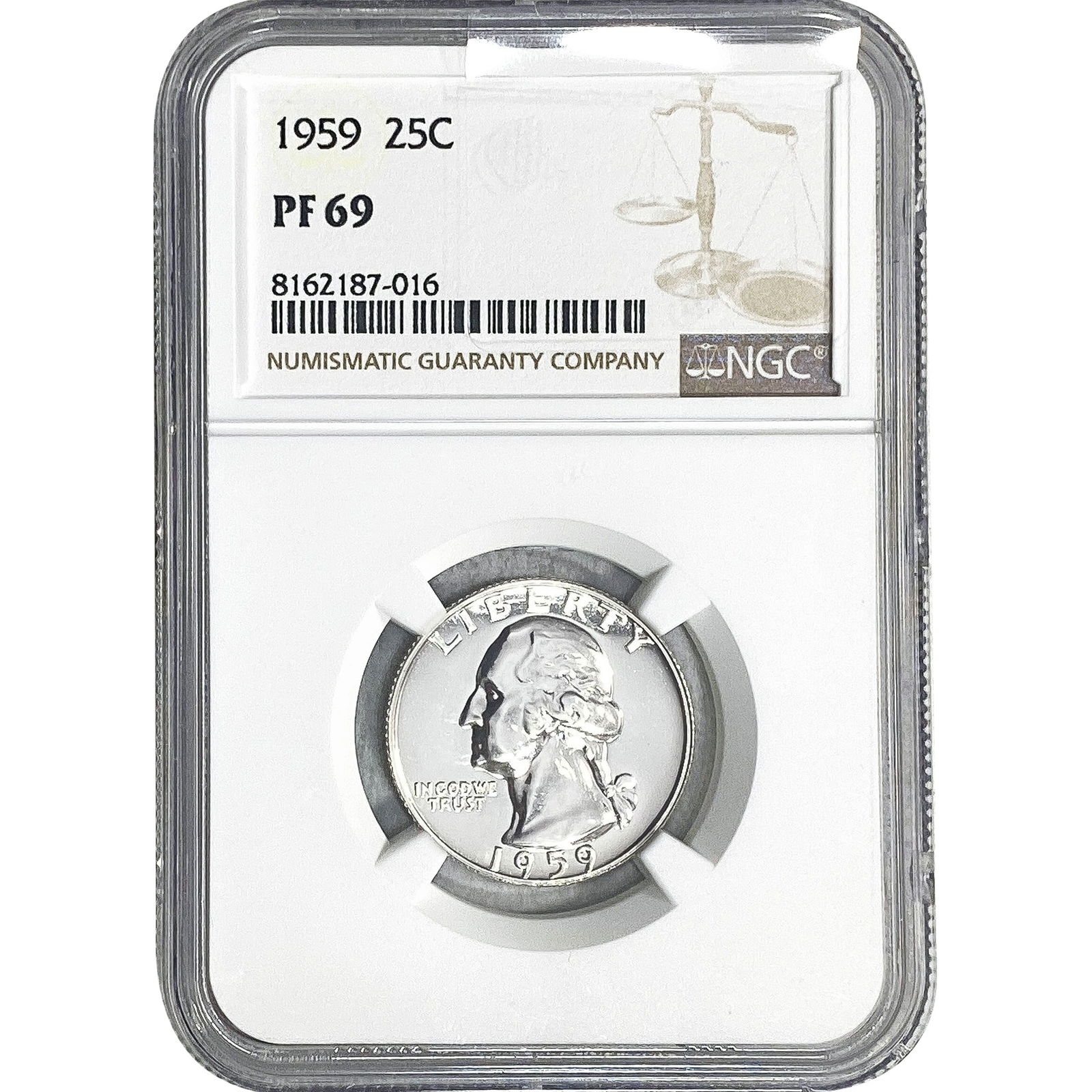 1959 Washington Silver Quarter NGC PF69 (1 of 2)