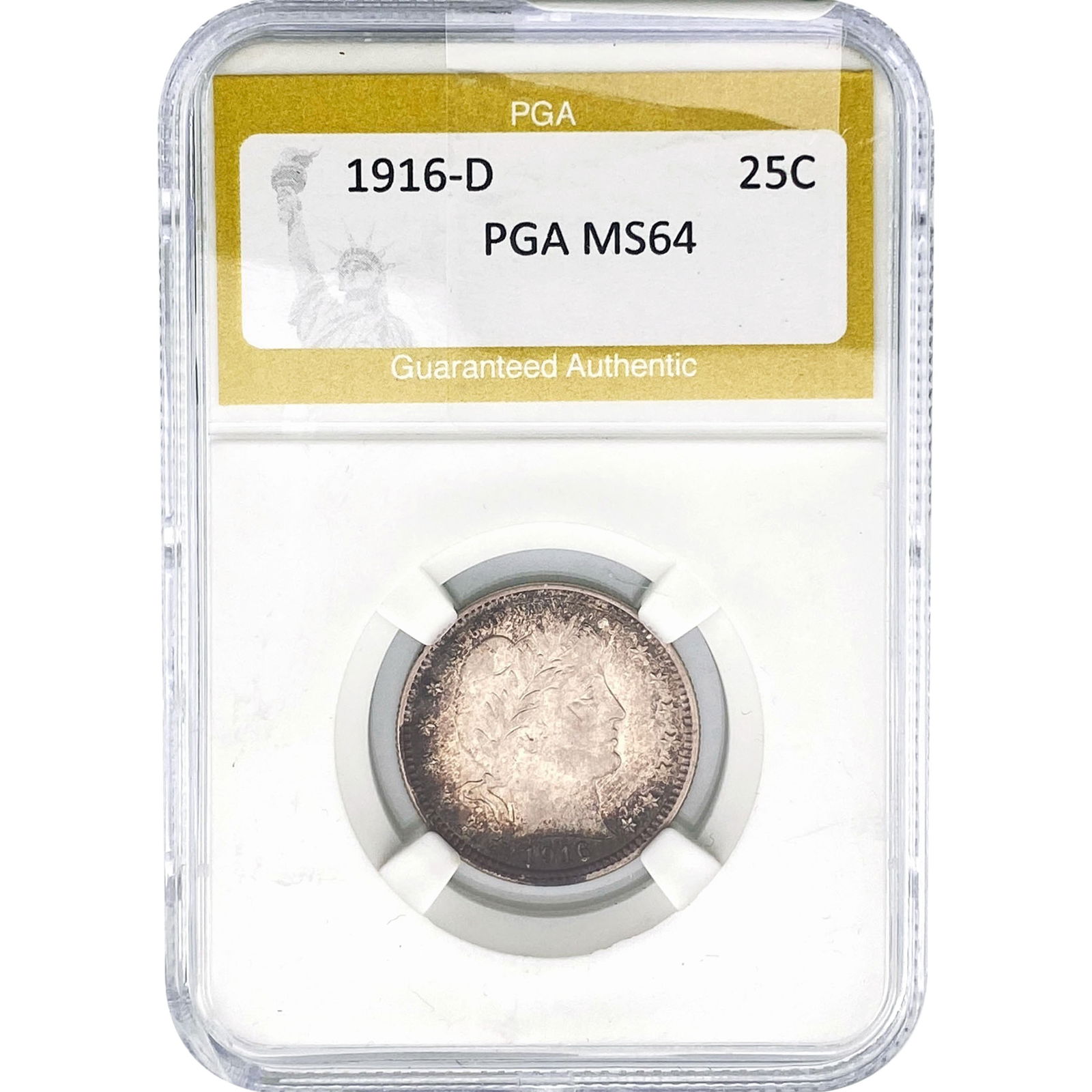 1916-D Barber Quarter PGA MS64 (1 of 2)