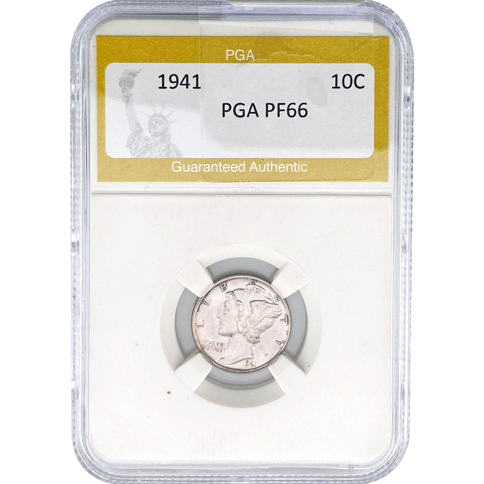 1941 Mercury Silver Dime PGA PF66: 1941 Mercury Silver Dime PGA PF66