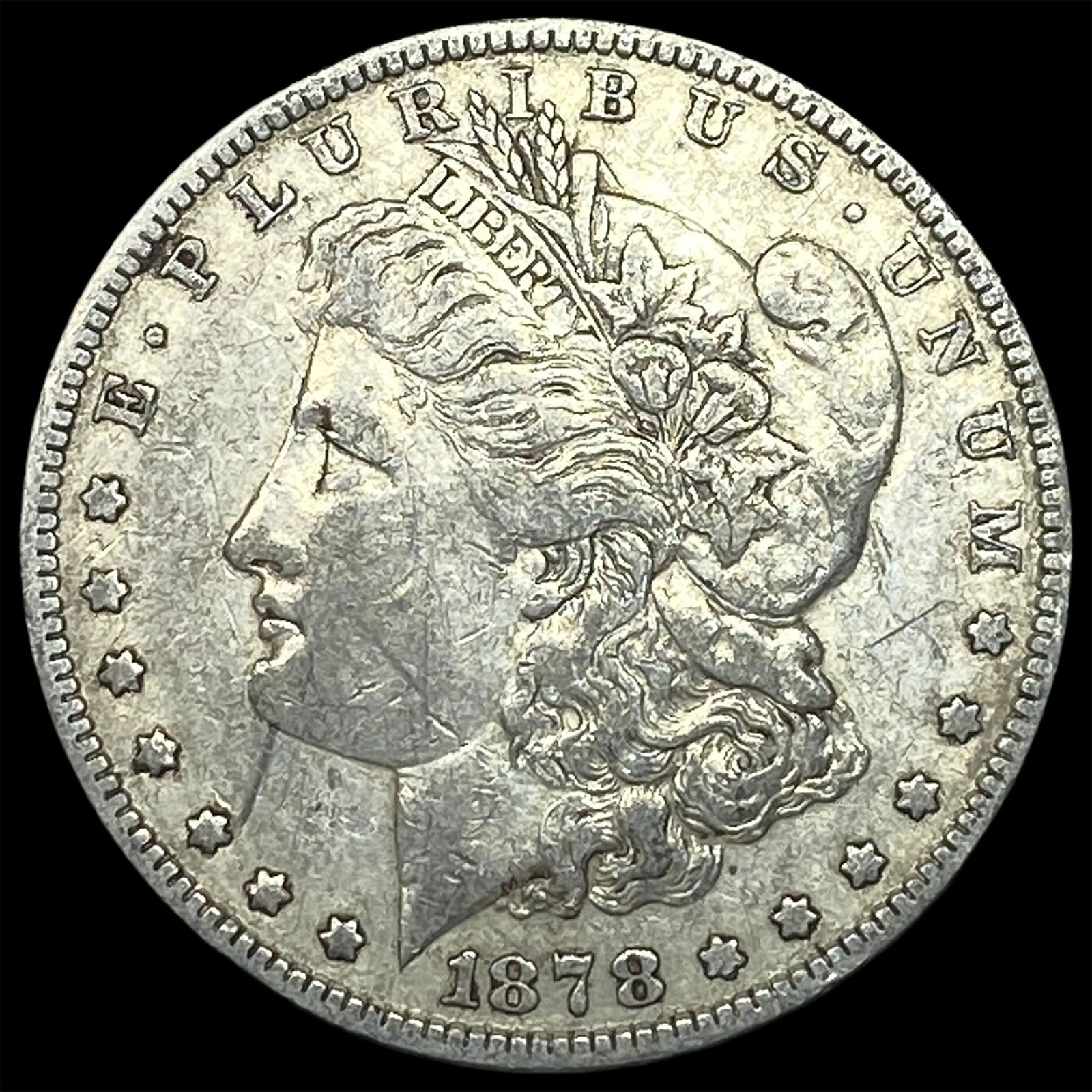1878 Silver Morgan Dollar NEARLY UNCIRCULATED: 1878 Silver Morgan Dollar NEARLY UNCIRCULATED