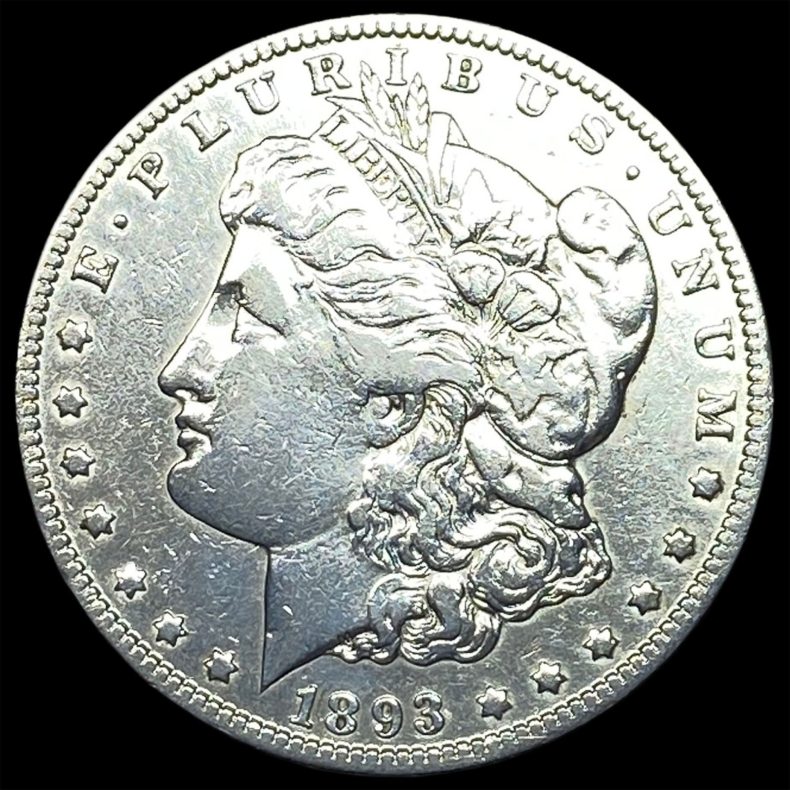 1893-S Silver Morgan Dollar NEARLY UNCIRCULATED: 1893-S Silver Morgan Dollar NEARLY UNCIRCULATED