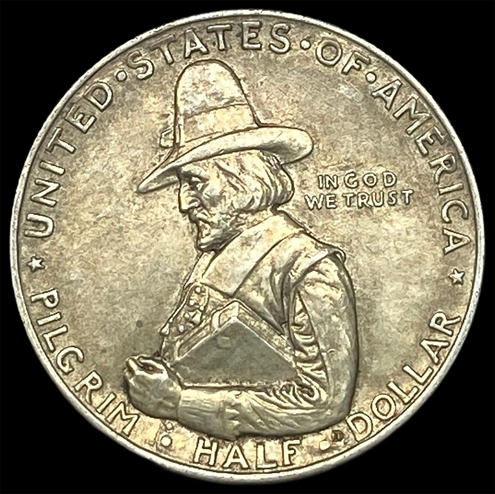 1920 Silver Pilgrim Tercentenary Half Dollar CLOSELY UNCIRCULATED (1 of 2)