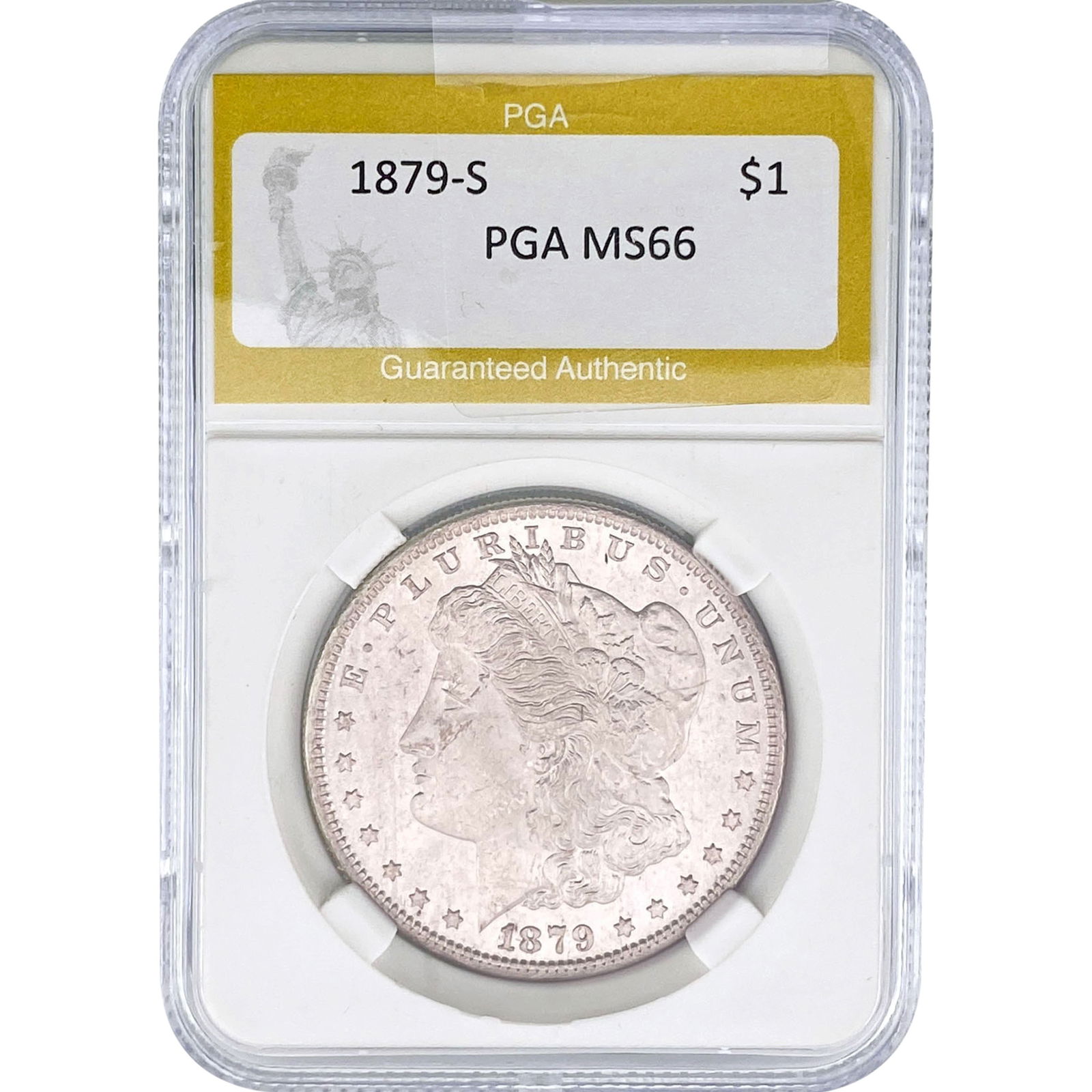 1879-S Morgan Silver Dollar PGA MS66: 1879-S Morgan Silver Dollar PGA MS66