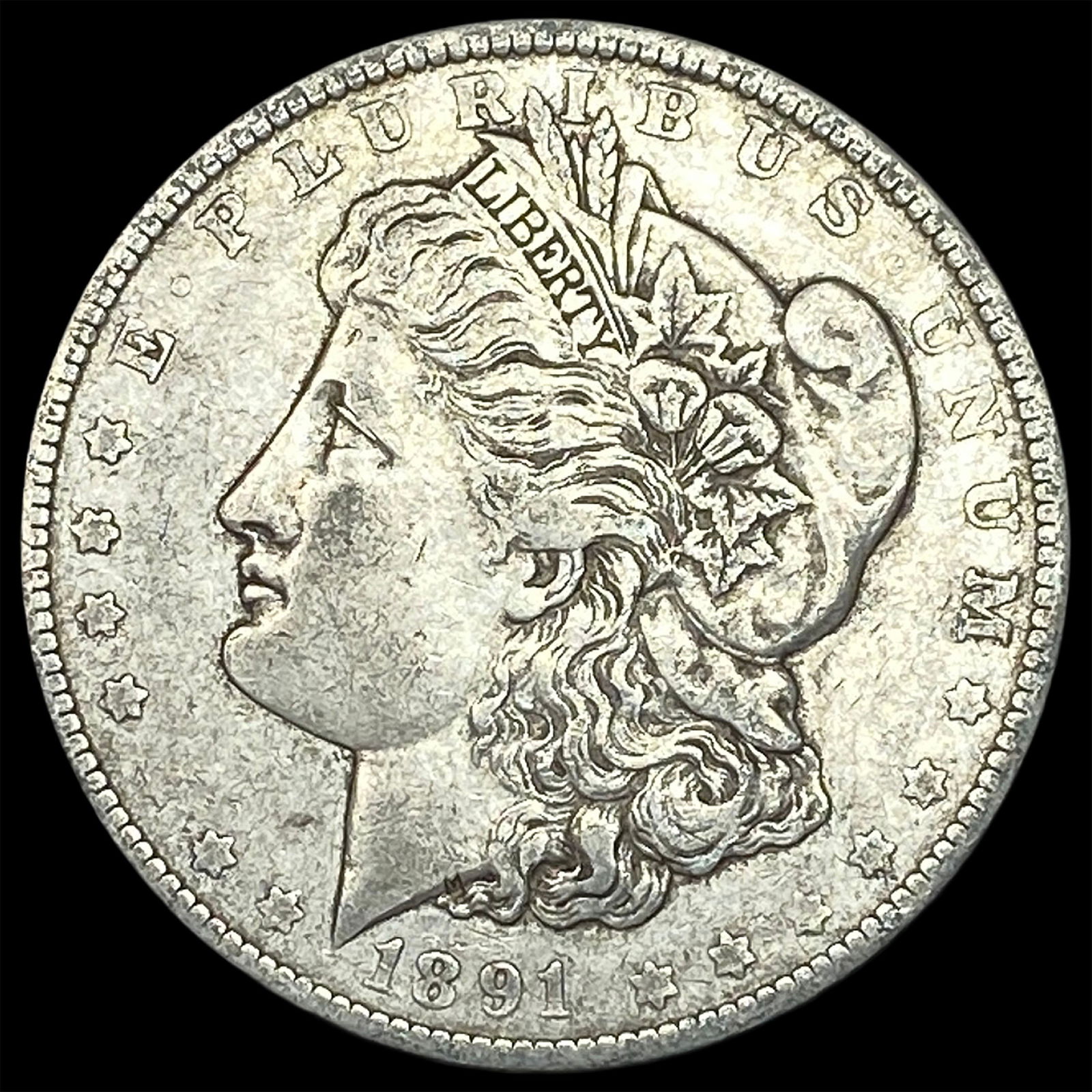 1891-O Silver Morgan Dollar ABOUT UNCIRCULATED: 1891-O Silver Morgan Dollar ABOUT UNCIRCULATED